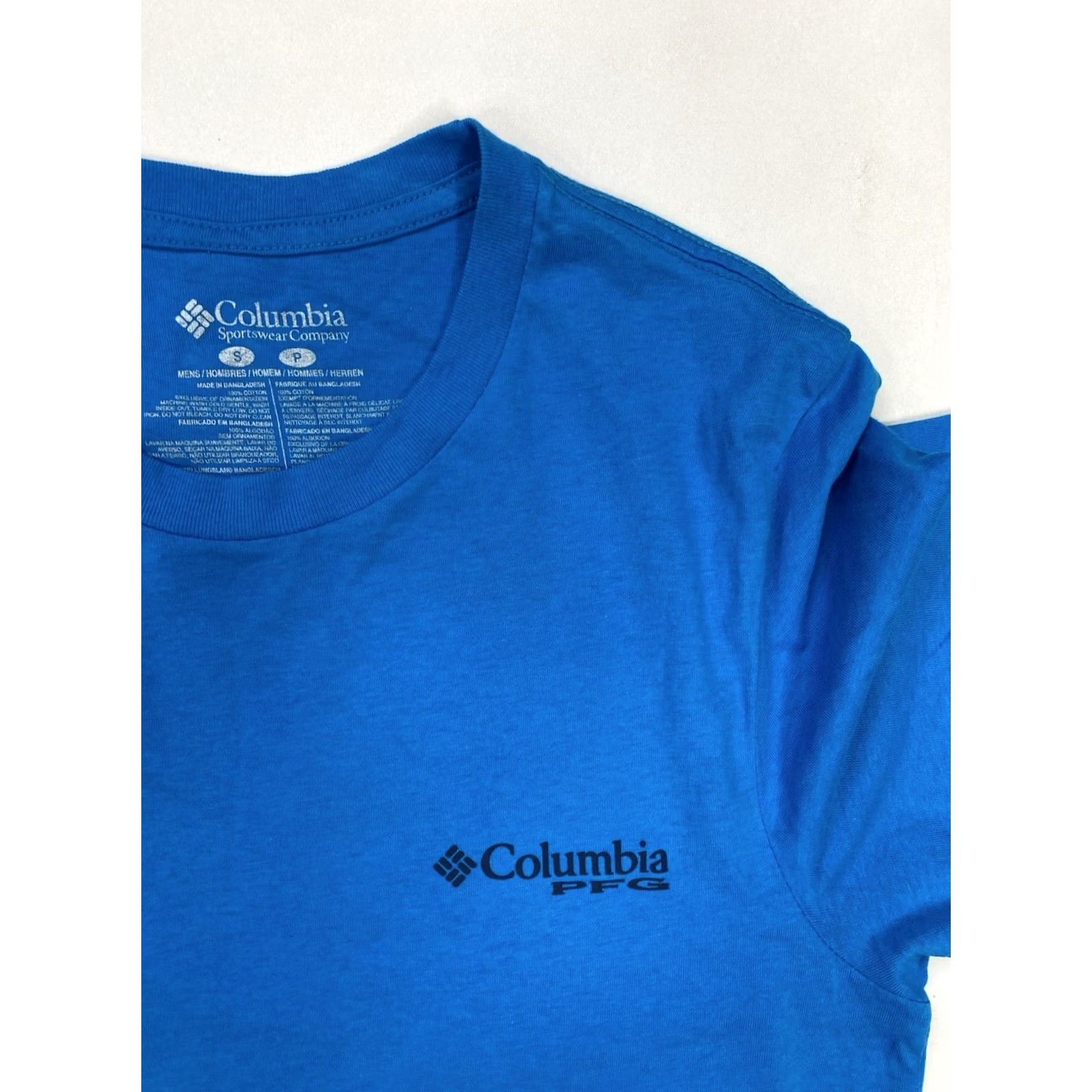 Vintage Columbia T-Shirt Men Small Blue Graphic Fish Marlin PFG Performance Crew Neck Short Sleeve Shirt Size US S / EU 44-46 / 1 - 3 Thumbnail