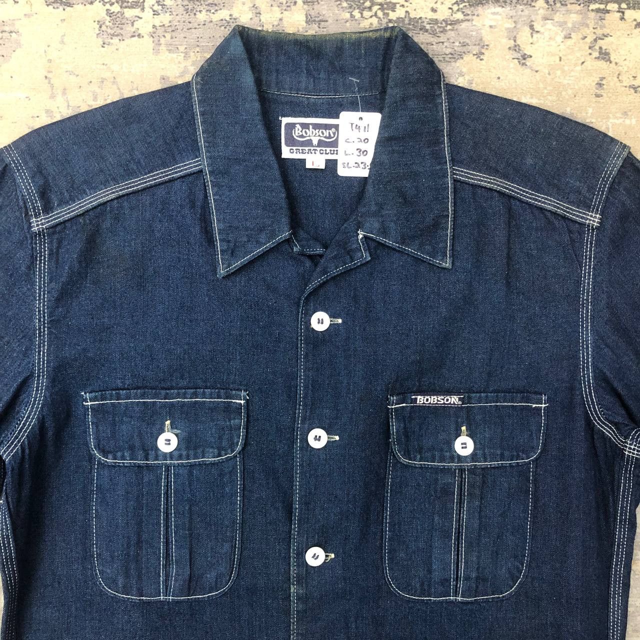 Japanese Brand × Vintage T471 VTG BOBSON DENIM SHIRTS Size US M / EU 48-50 / 2 - 5 Thumbnail