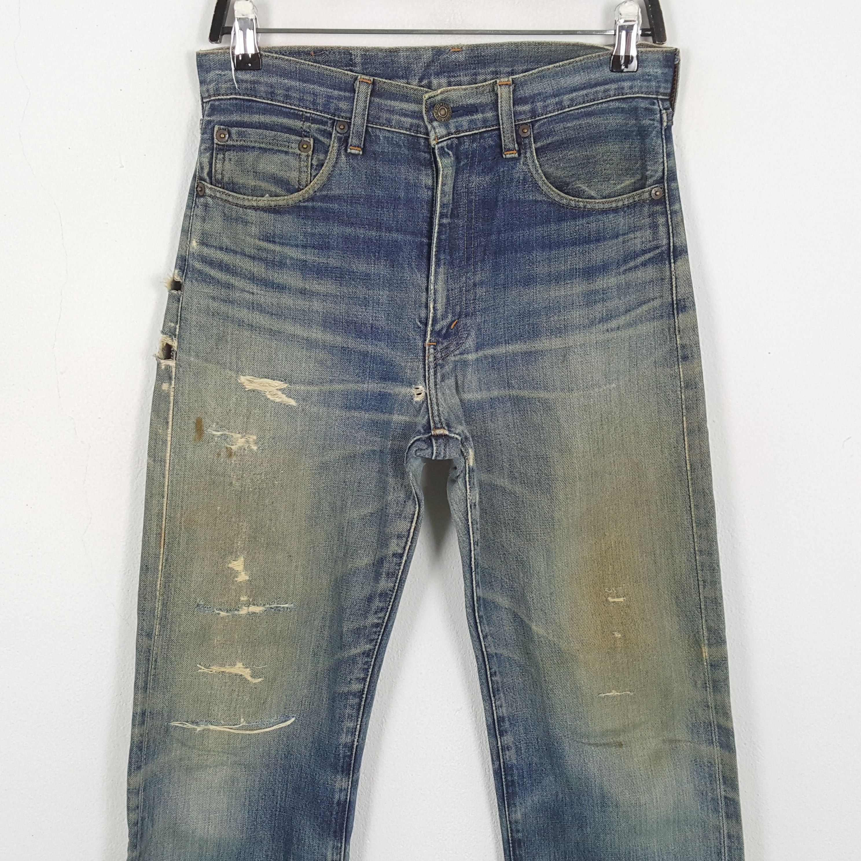 Levi's × Vintage LEVI'S Distressed Jeans Daily Streetwear Style Size US 29 - 2 Thumbnail