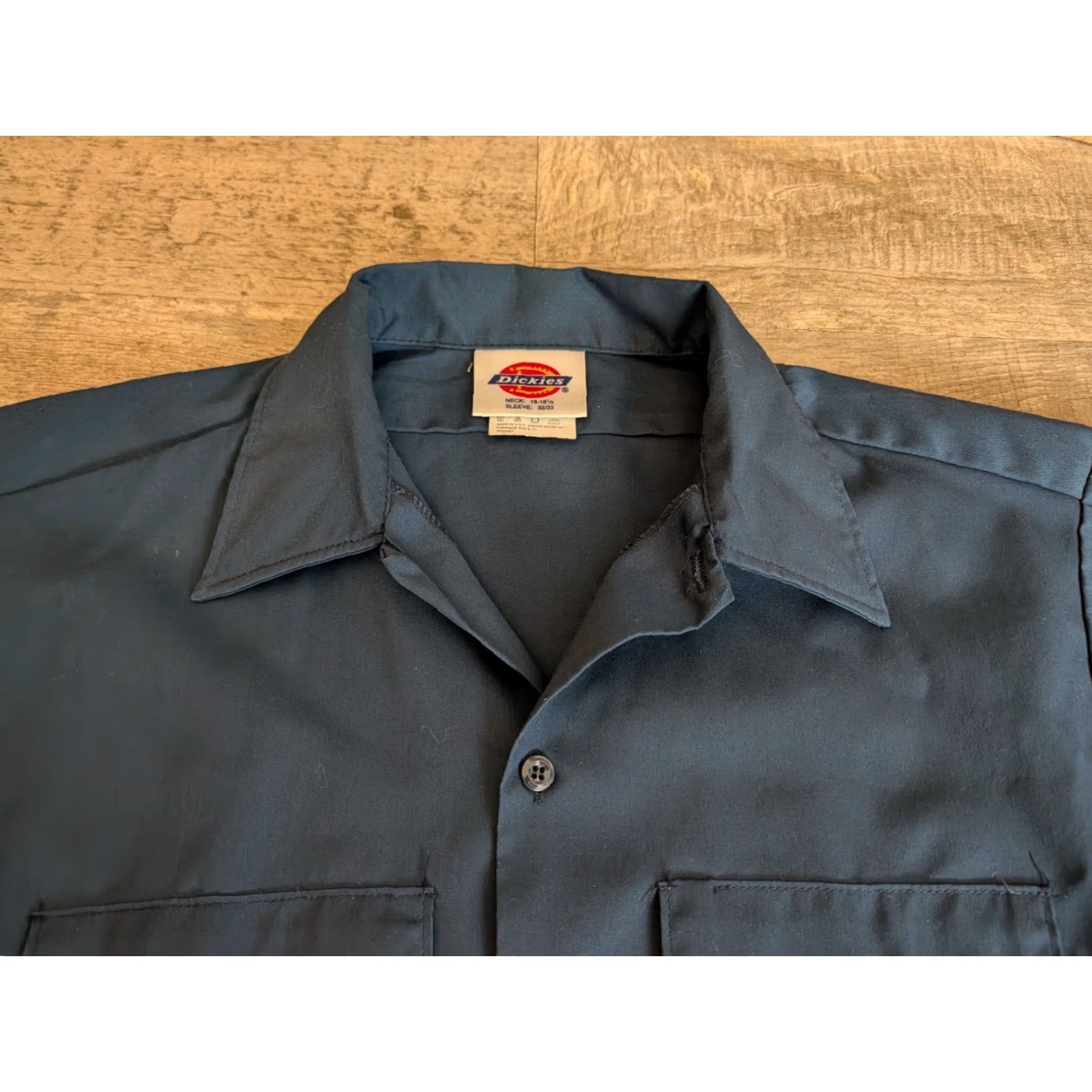 Dickies VINTAGE Dickies Shirt Mens Large Blue Button-Up 90s Long Sleeve Workwear Pocketed Casual USA National Brand Size US L / EU 52-54 / 3 - 6 Thumbnail