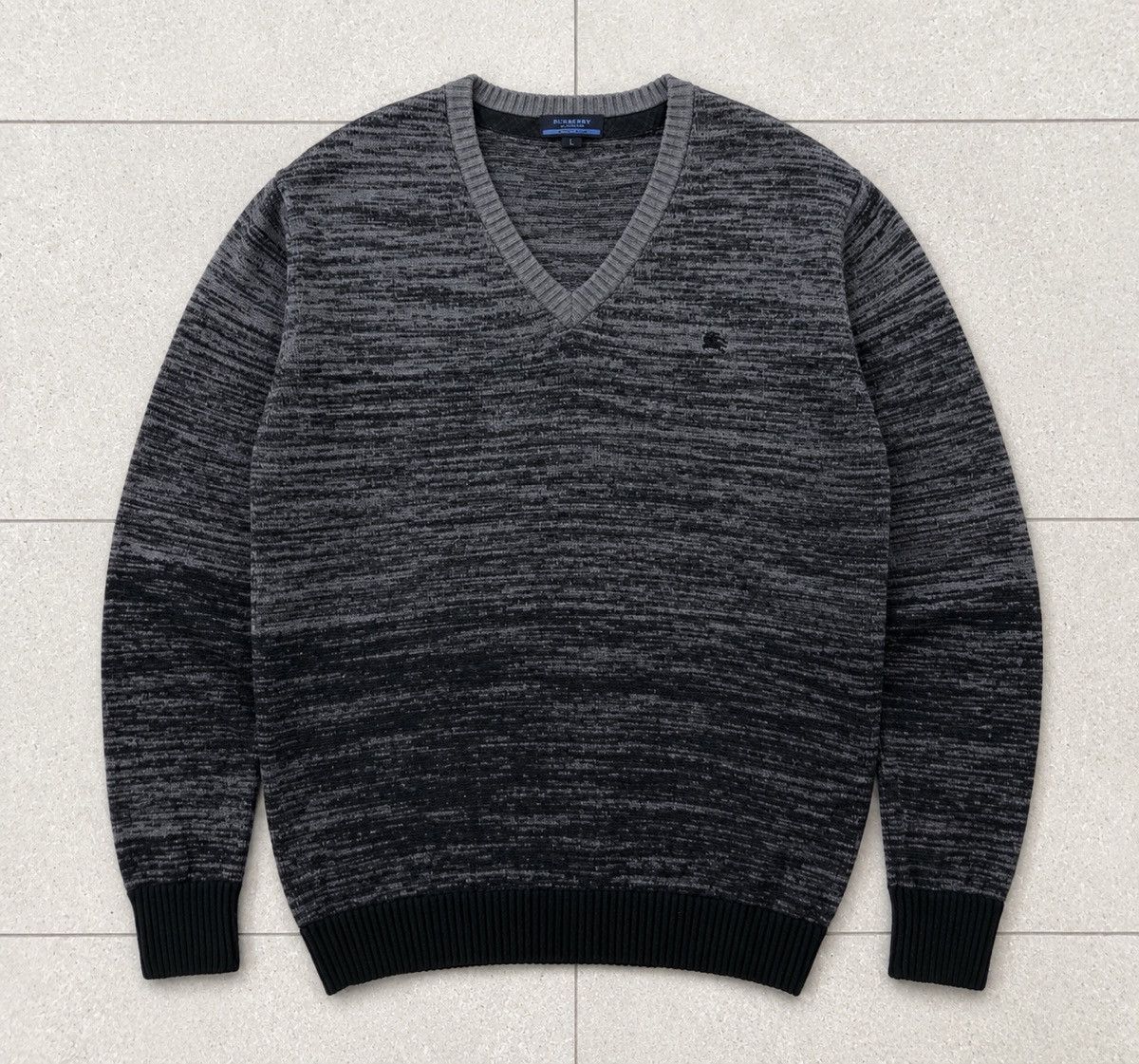Burberry Burberry London Blue Label Wool Striped Sweatshirt Size US M / EU 48-50 / 2 - 2 Thumbnail