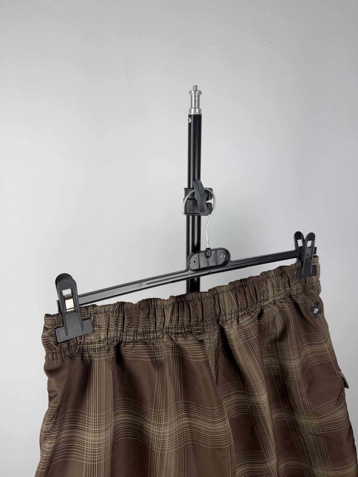 Quiksilver × Vintage Y2K Quiksilver Plaid Board Shorts Brown Orange Surf Style Size US 34 / EU 50 - 7 Thumbnail