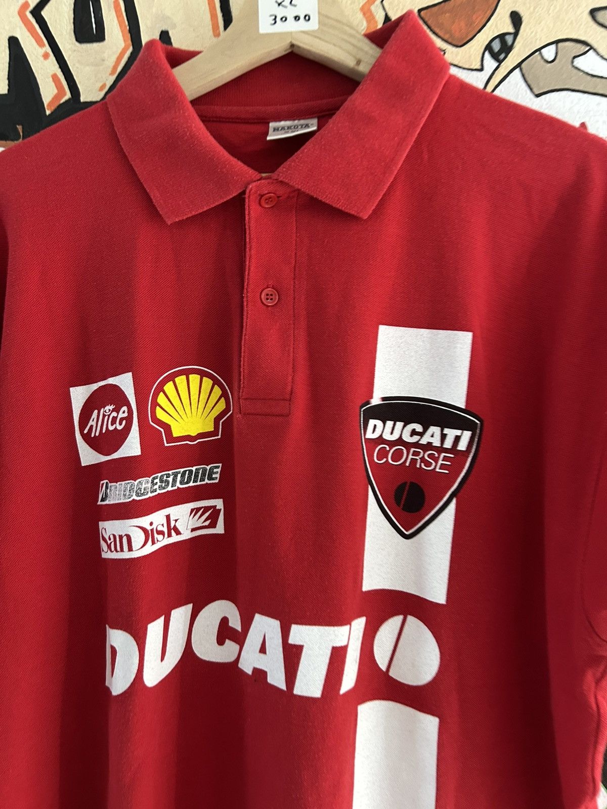 Vintage 90s Ducati Polo Tee Size US XL / EU 56 / 4 - 2 Thumbnail