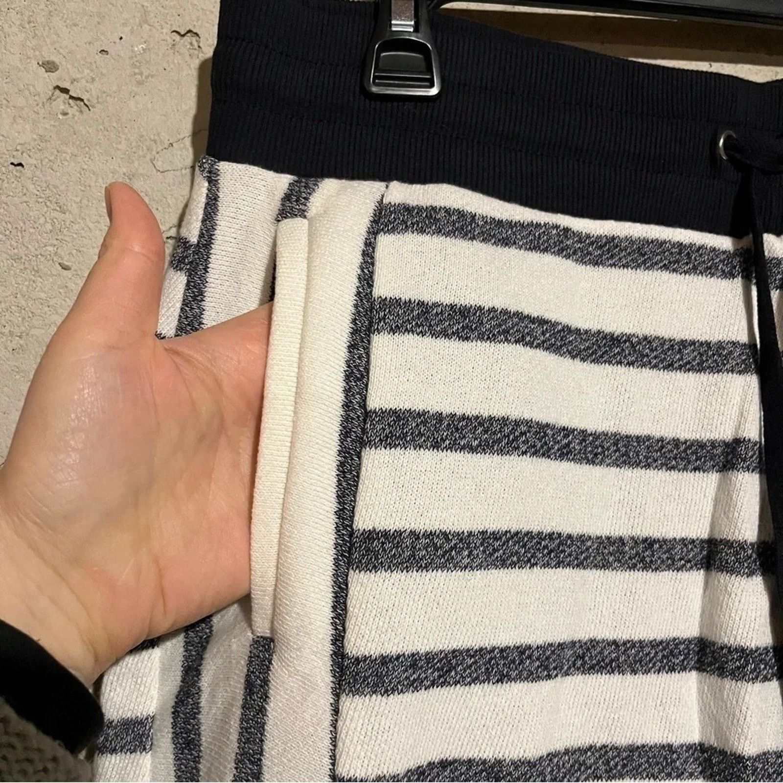 Jones New York Jones New York Drawstring Waist Striped Mini Skort Size 28" / US 6 / IT 42 - 3 Thumbnail