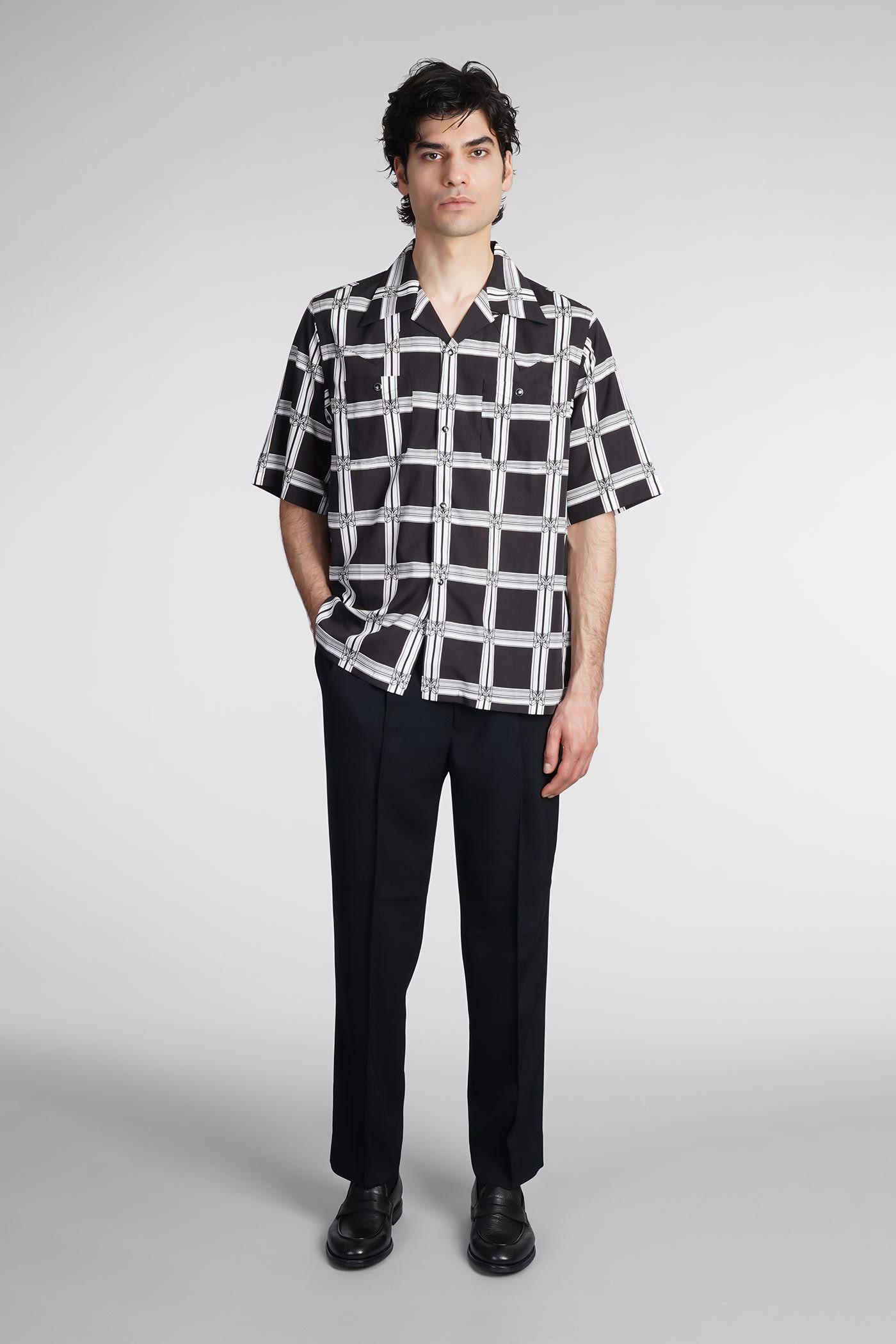 Needles o1y0225 Checked Shirt in Black/White Size US XS / EU 42 / 0 - 7 Thumbnail