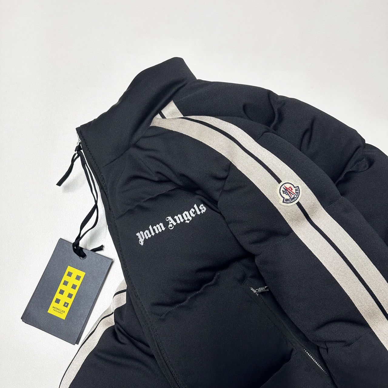Moncler × Palm Angels Moncler Palm Angels 1 2 M Medium rodman jacket black puffer Size US M / EU 48-50 / 2 - 16 Thumbnail