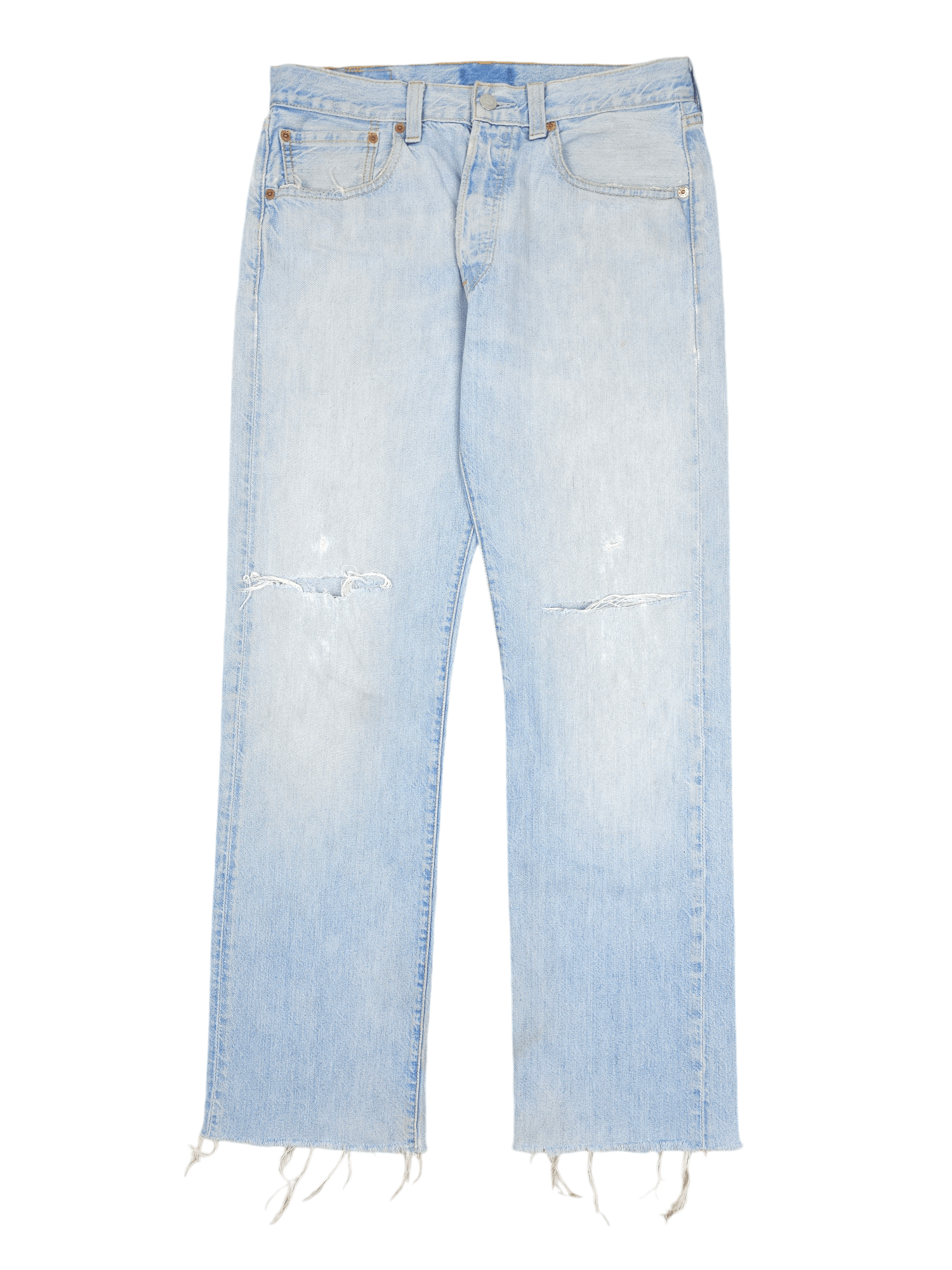 Levi's × Vintage 💎 32/32 Distressed Levi's 501 Regular Ripped Jeans Straight Size US 32 / EU 48 - 1 Thumbnail