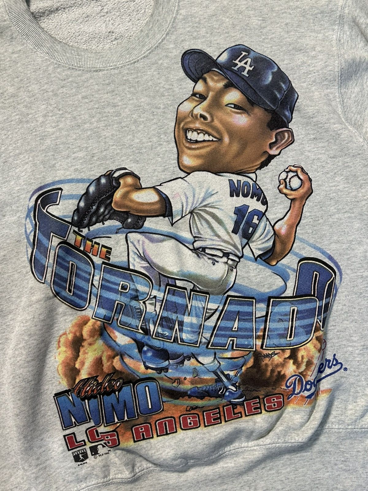 Salem Sportswear Vintage MLB 90s LA Dodgers Hideo Nomo Sweatshirt Size US M / EU 48-50 / 2 - 4 Thumbnail