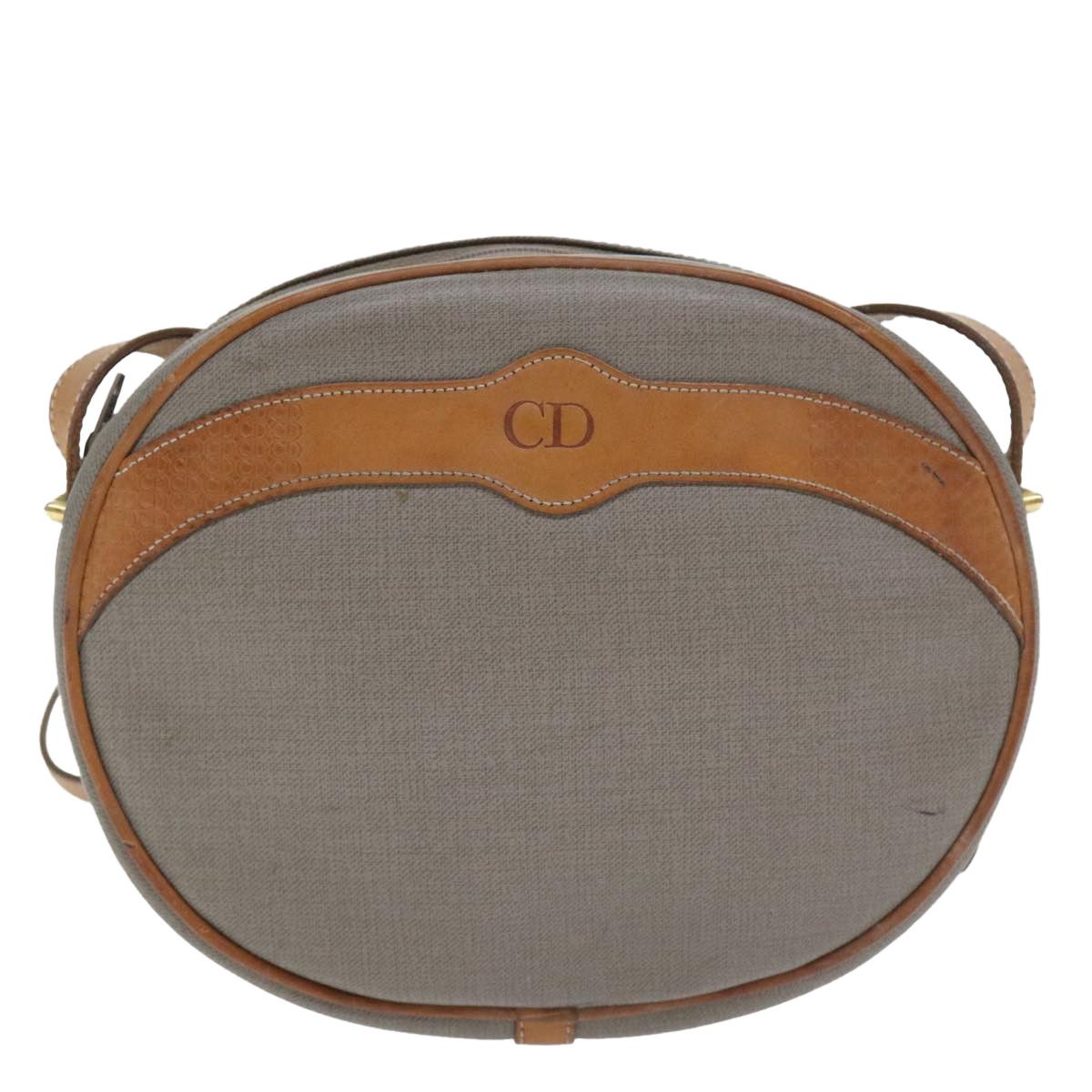 Dior Grey Canvas Shoulder Bag (Pre-Owned) Size ONE SIZE - 1 Thumbnail