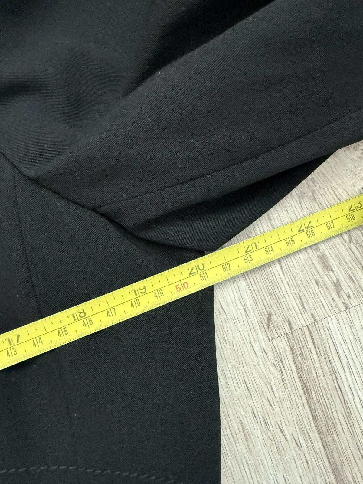 Laurel Laurel Black Virgin Wool Blazer Stitched Line Detail Size 42 Size M / US 6-8 / IT 42-44 - 9 Thumbnail