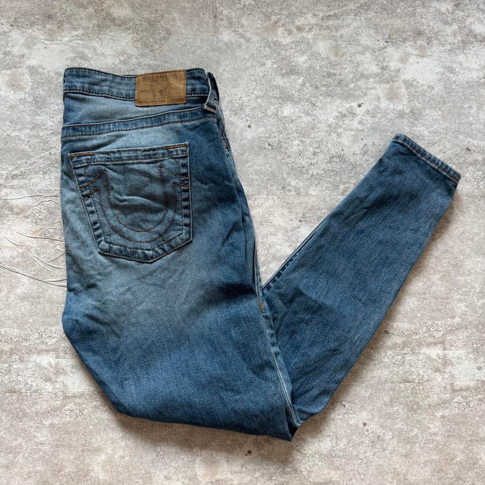 True Religion True Religion Y2K Women’s World Tour Curvy Skinny Jeans 33 W Size 33" - 1 Thumbnail