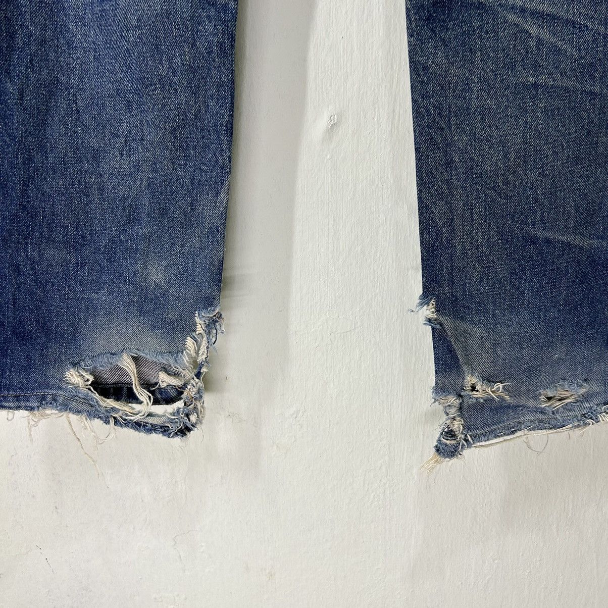 Vintage Vintage Japanese Brand Single R Distressed Denim Size US 32 / EU 48 - 15 Thumbnail
