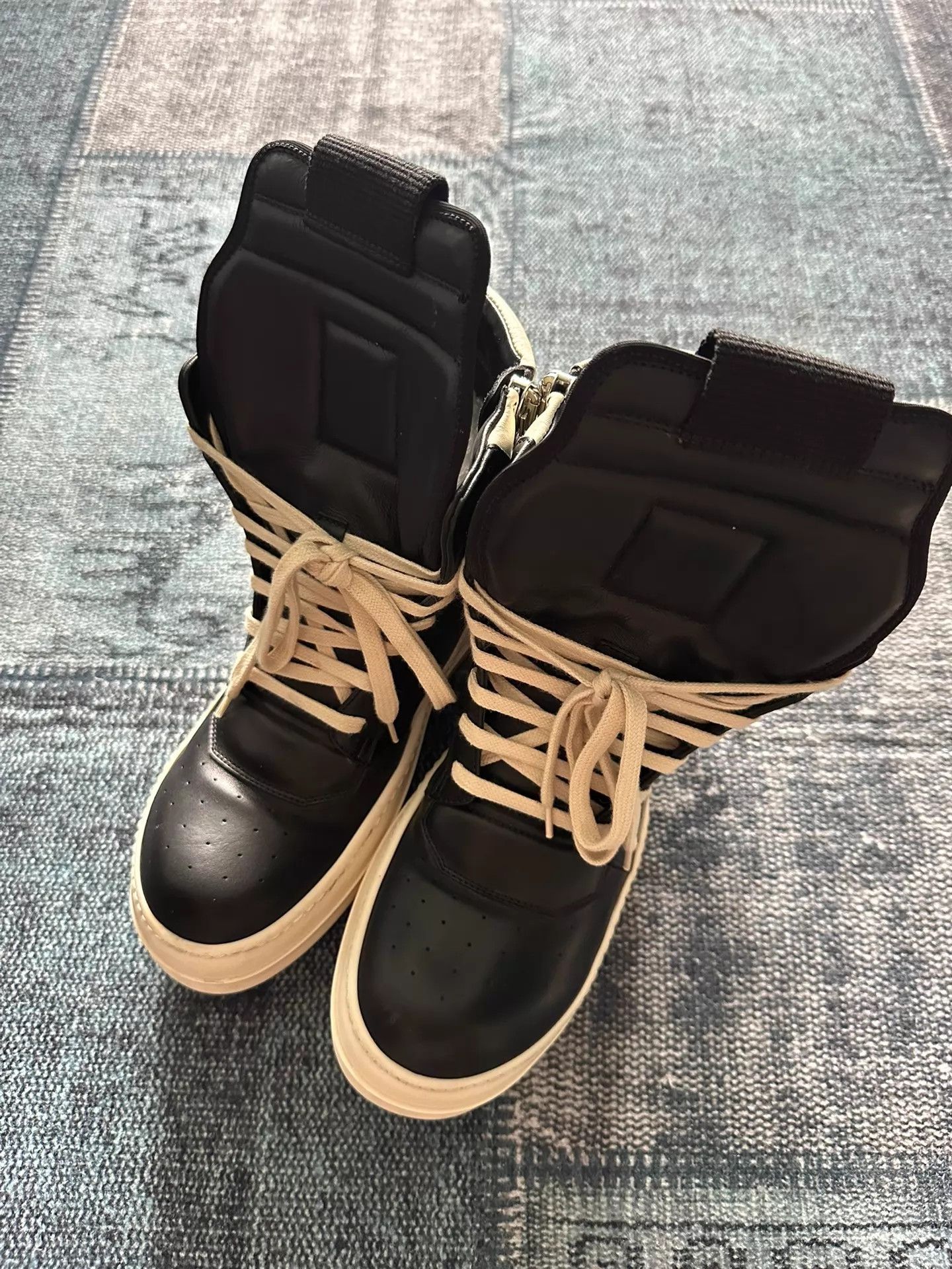 Rick Owens Rick Owens Inverted Triangle Hi-Top Sneakers 40.5 Size US 7.5 / EU 40-41 - 3 Thumbnail