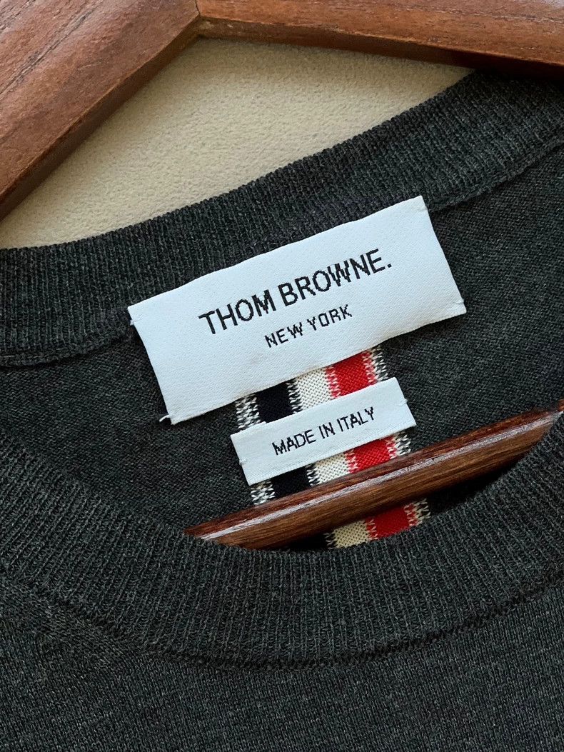 Thom Browne Thom Browne Cotton round neck short sleeves Size XS / US 0-2 / IT 36-38 - 4 Thumbnail