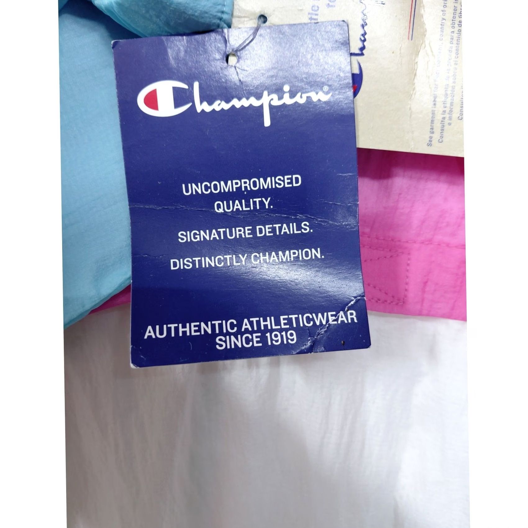 Champion Champion Colorblock Hooded Jacket Pink Blue Long Sleeve Lightweight S Womens Size S / US 4 / IT 40 - 6 Thumbnail