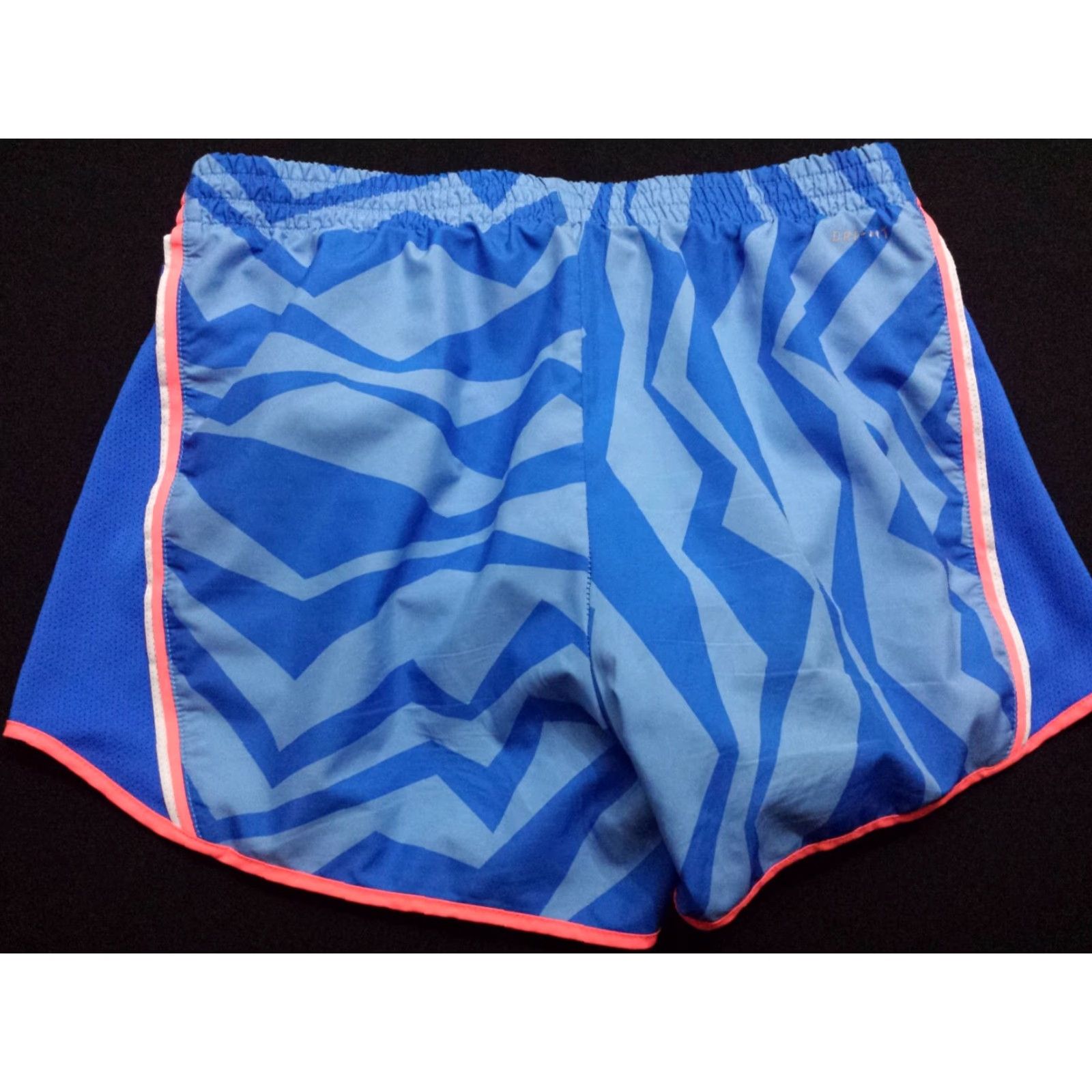 Nike Nike Dri-Fit Womens Small Blue Geometric Running Shorts Size 28" / US 6 / IT 42 - 3 Thumbnail
