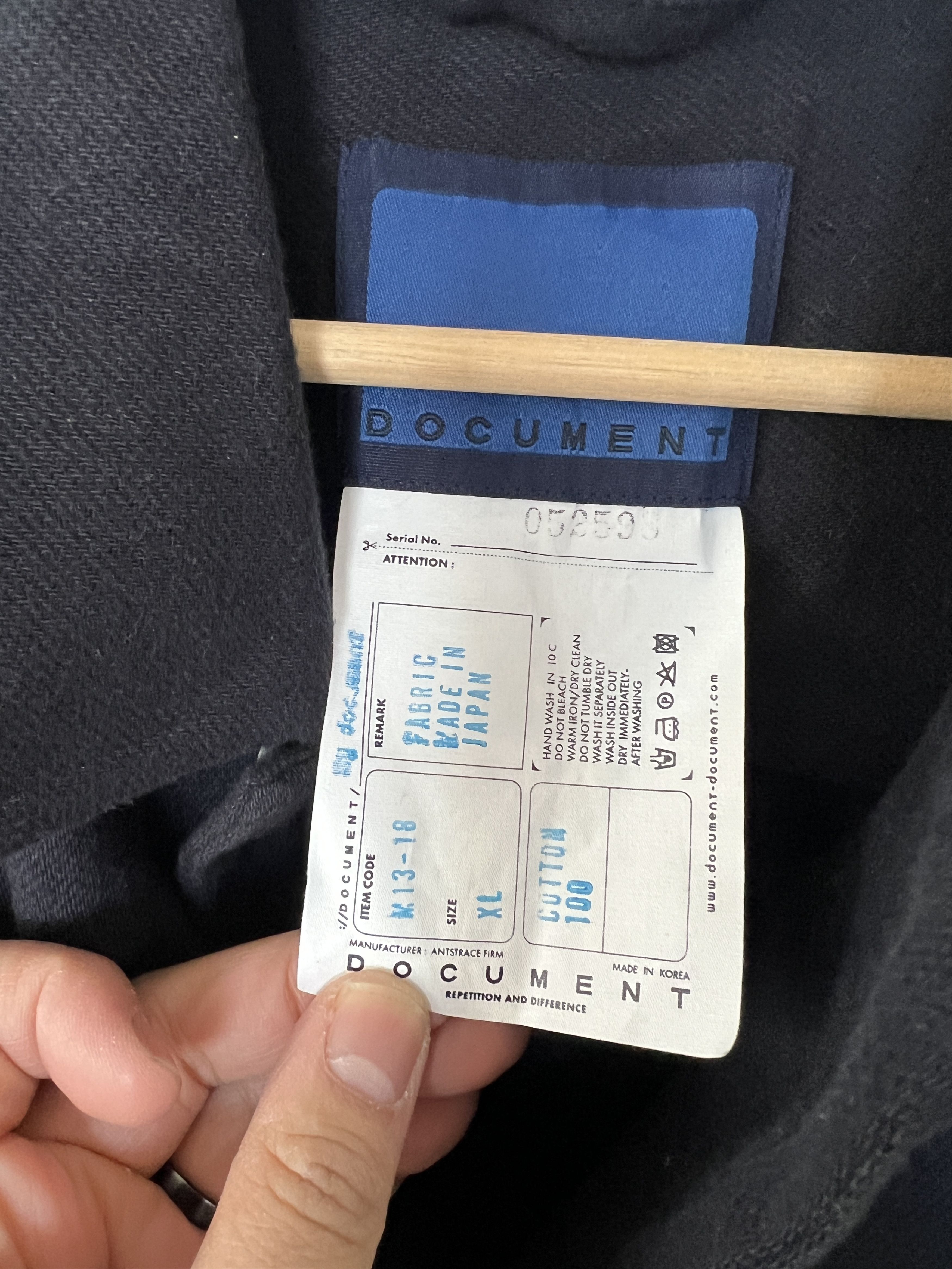 Document Document Twill Cotton Overshirt Size US XL / EU 56 / 4 - 2 Thumbnail