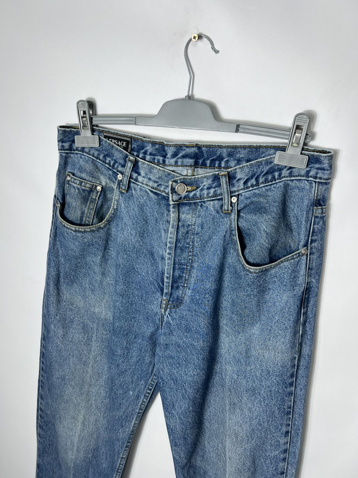 Versace Vintage streetwear y2k Versace Denim Pants Size US 34 / EU 50 - 2 Thumbnail