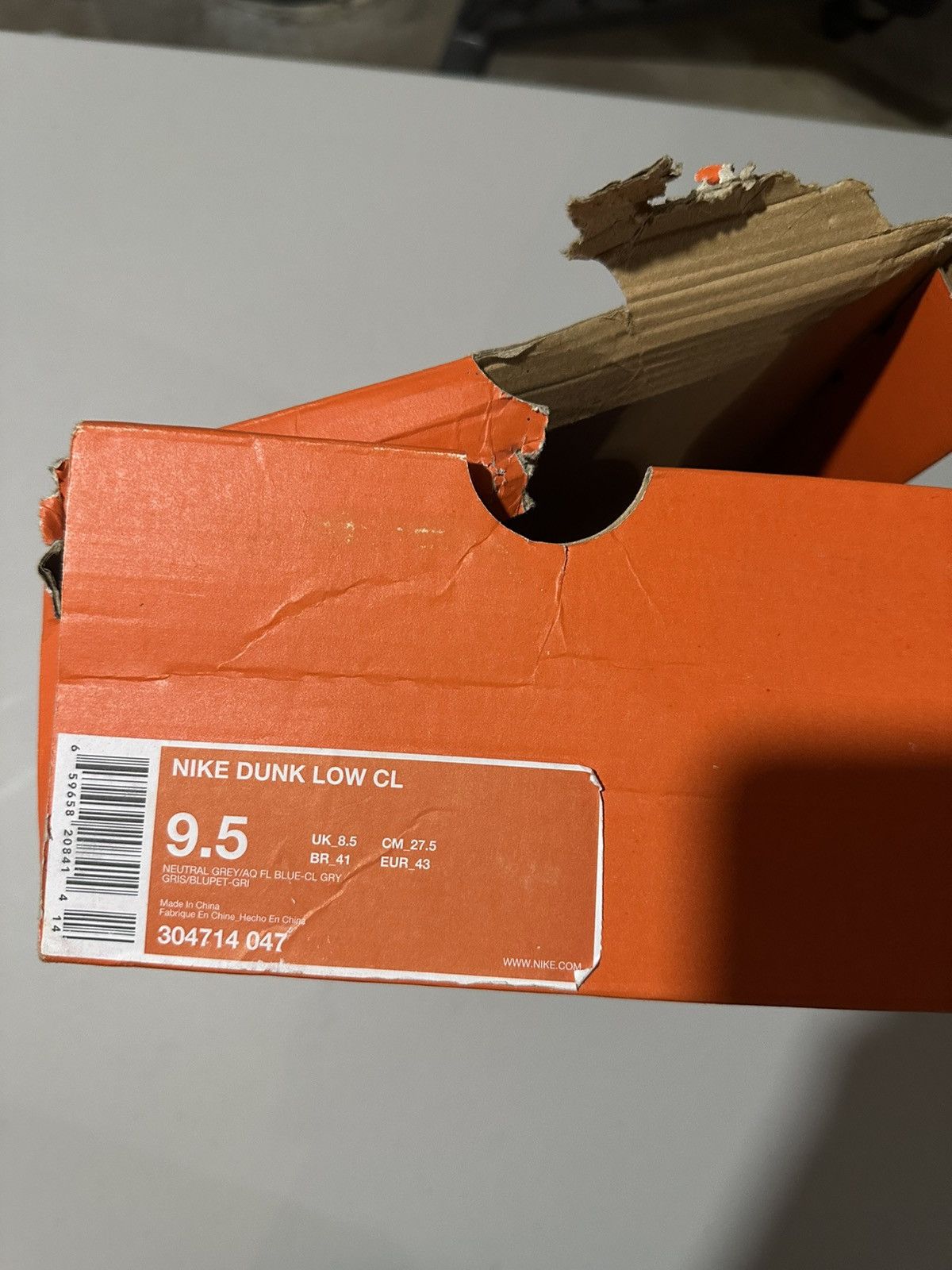 Nike 2006 Nike Dunk Low CL Neutral Gray Aqua Size US 9.5 / EU 42-43 - 7 Thumbnail