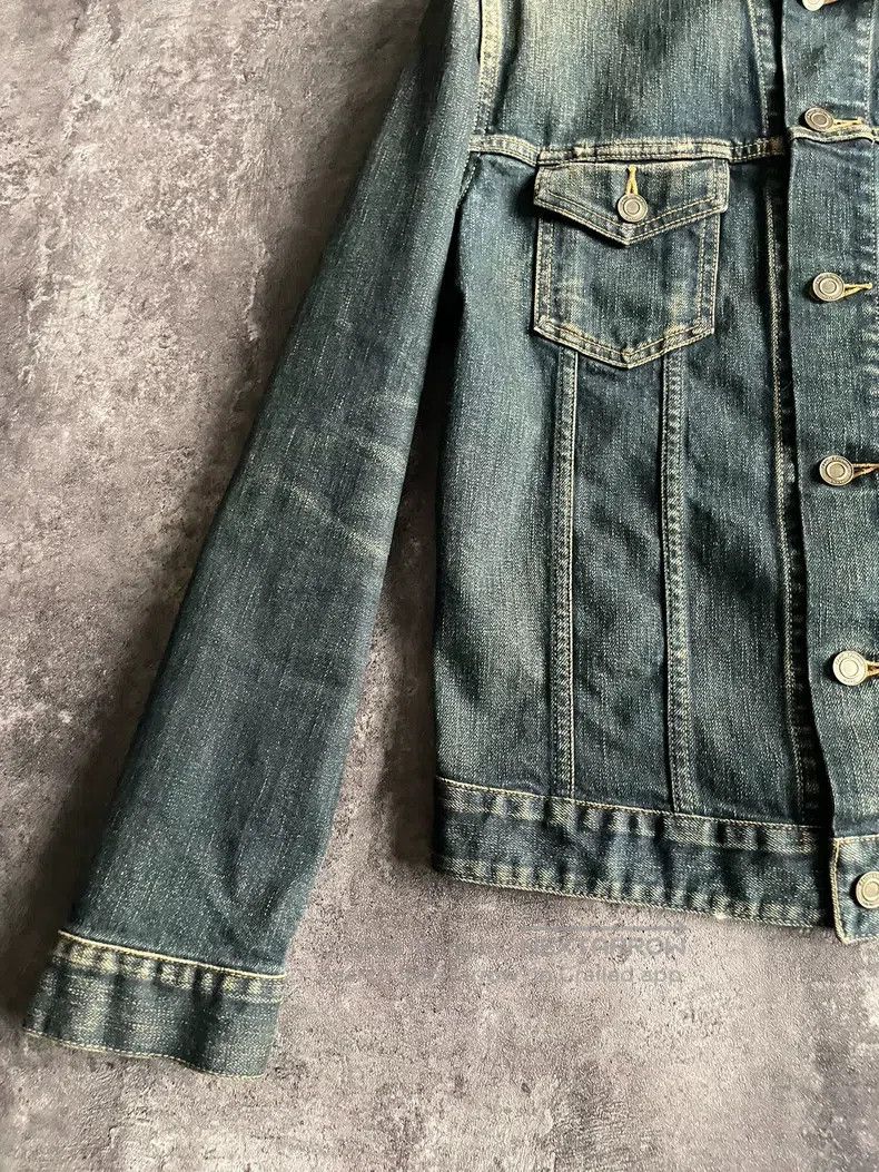 Saint Laurent Paris Saint Laurent Paris Crystal Fox Destroyed Denim Jacket Size US XL / EU 56 / 4 - 4 Thumbnail
