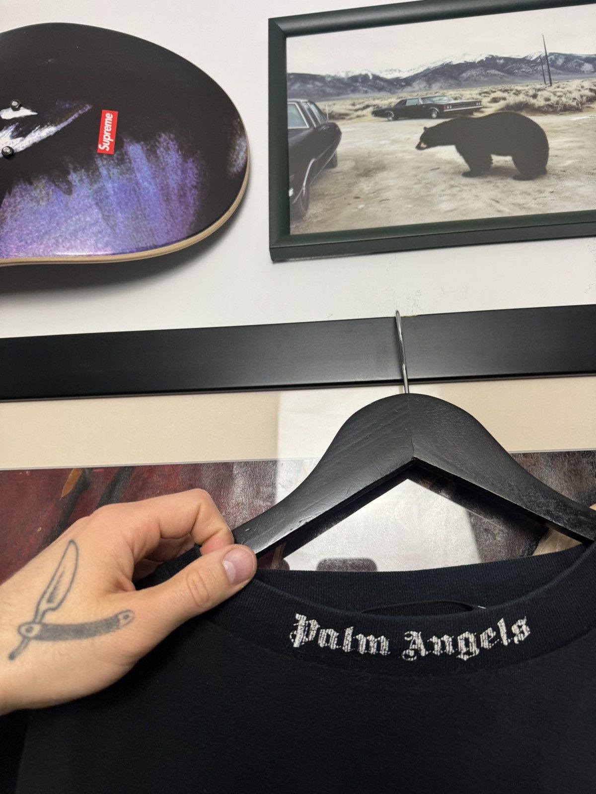 Palm Angels Palm Angels Big Logo T-shirt Streetwear Black Designer Rare Size US XL / EU 56 / 4 - 5 Thumbnail