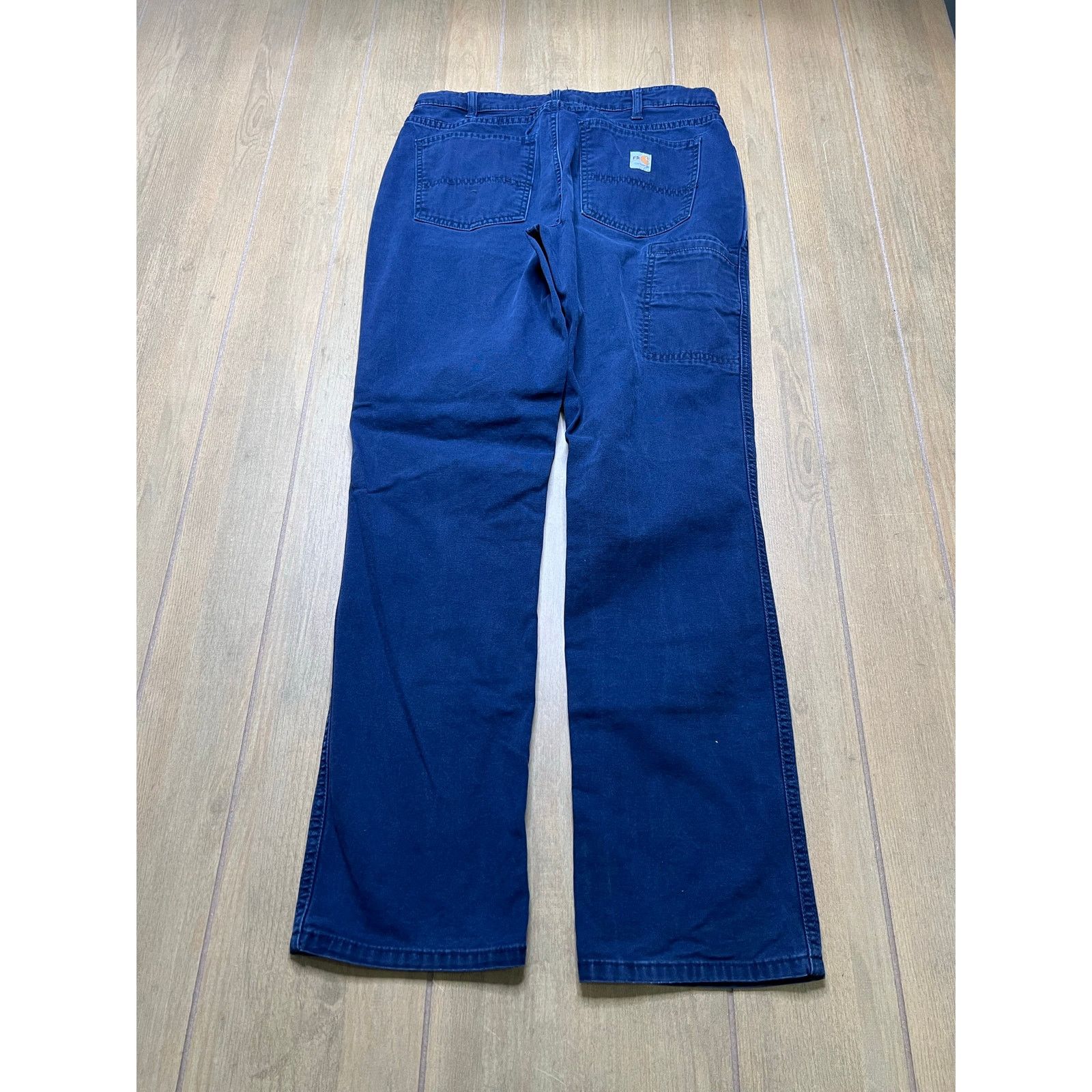 Carhartt Women Carhartt Sz 8 regular Blue Denim 30x29 Y2K utility Size 30" / US 8 / IT 44 - 7 Thumbnail