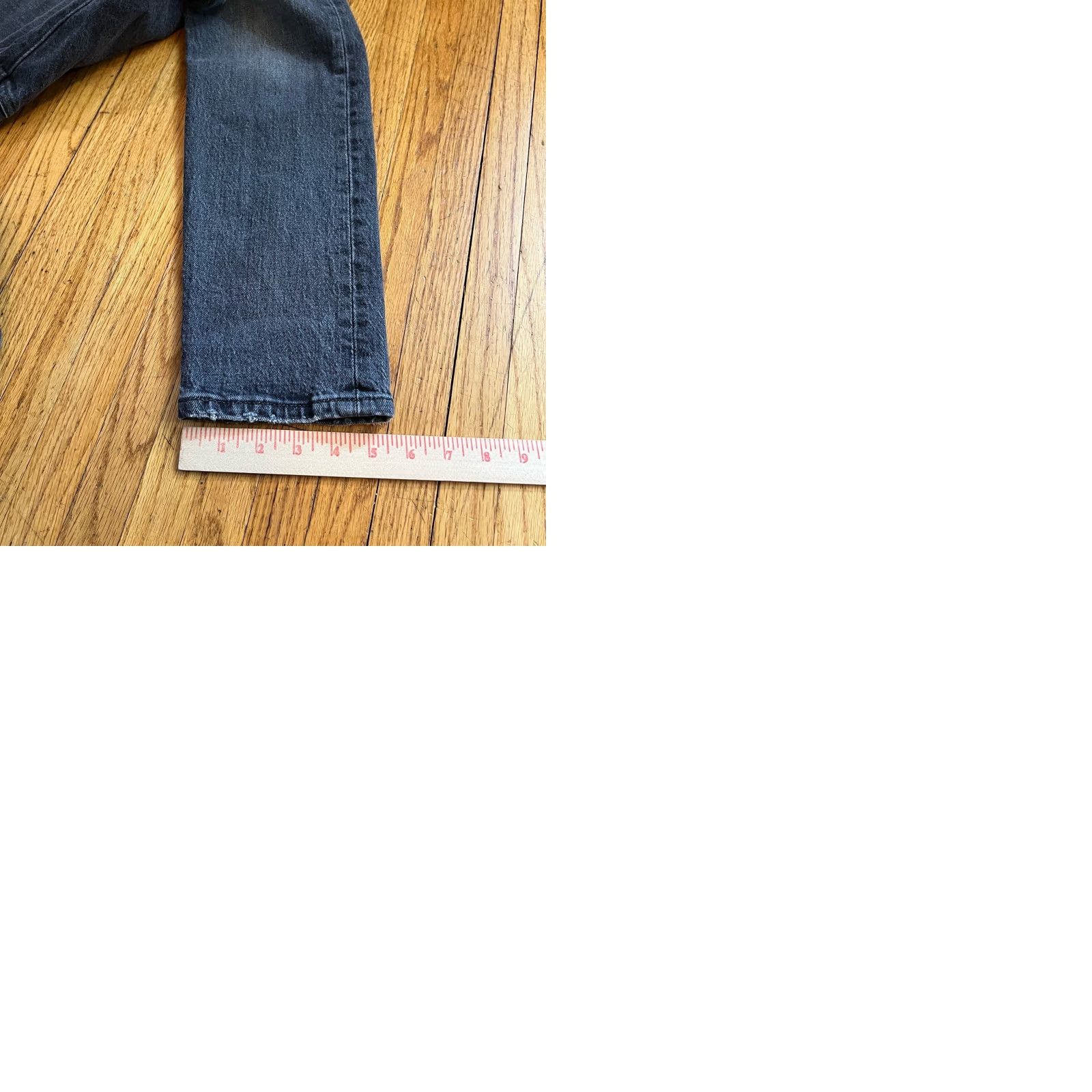 Levi's VINTAGE Levi’s Jeans Womens 25 501 S Faded Black Button Fly Premium Measures 27x28 Womens Size 42" / US 20 - 9 Thumbnail