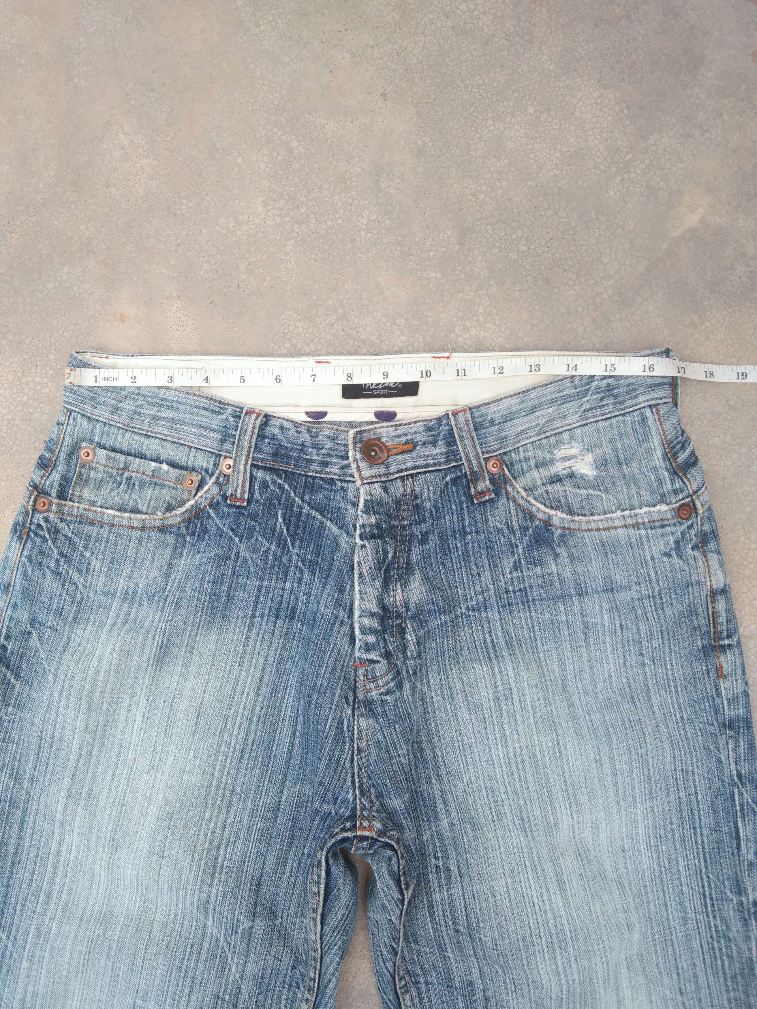 Mossimo Vintage Mossimo Straight Leg Faded Distressed Jeans 33x34 Size US 33 - 5 Thumbnail