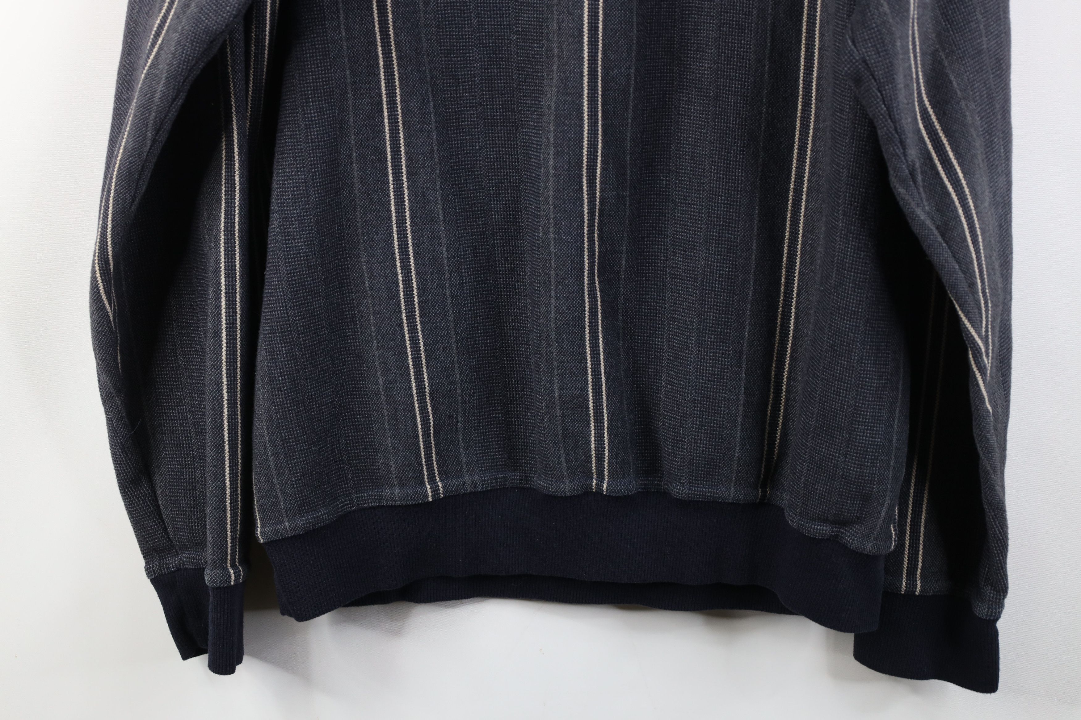 Vintage Vintage 90s Streetwear Thermal Knit Crewneck Sweatshirt Size US XL / EU 56 / 4 - 10 Thumbnail