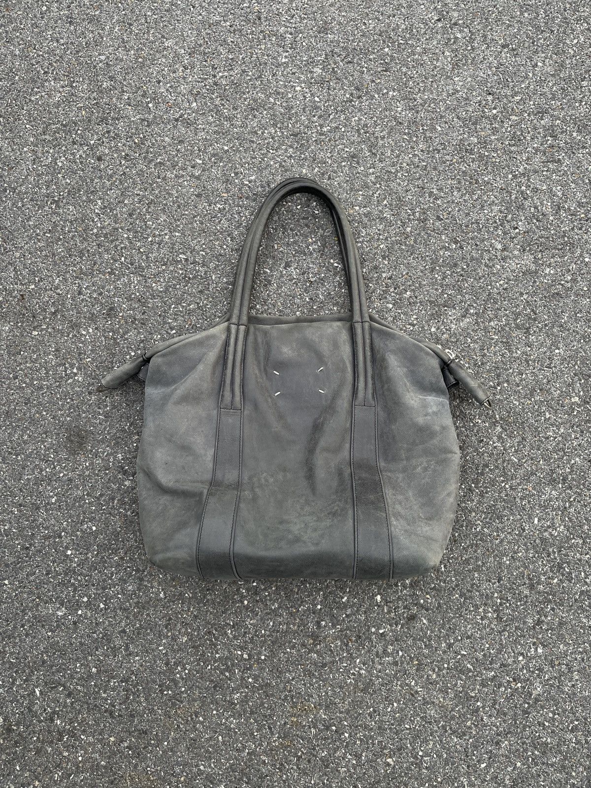 Maison Margiela 2012 Maison Martin Margiela Leather Tote Bag in Grey, Men's