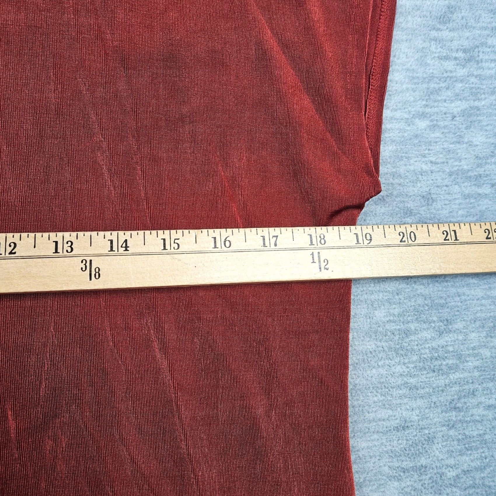Vintage Chico's Women's Cap Sleeve Knit Turtle Neck Top Sz 2 Red Regular Stretch Made in USA Size XS / US 0-2 / IT 36-38 - 5 Thumbnail