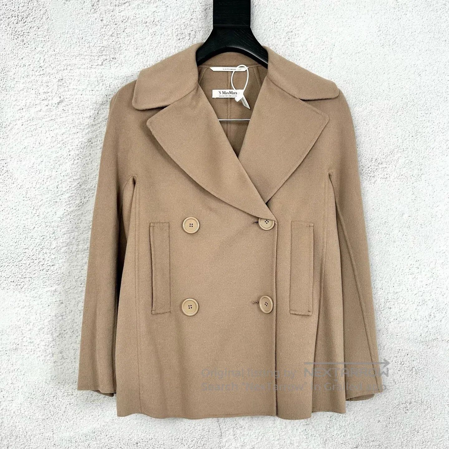 Max Mara MaxMara Short double-breasted wool coat Size S / US 4 / IT 40 - 1 Thumbnail