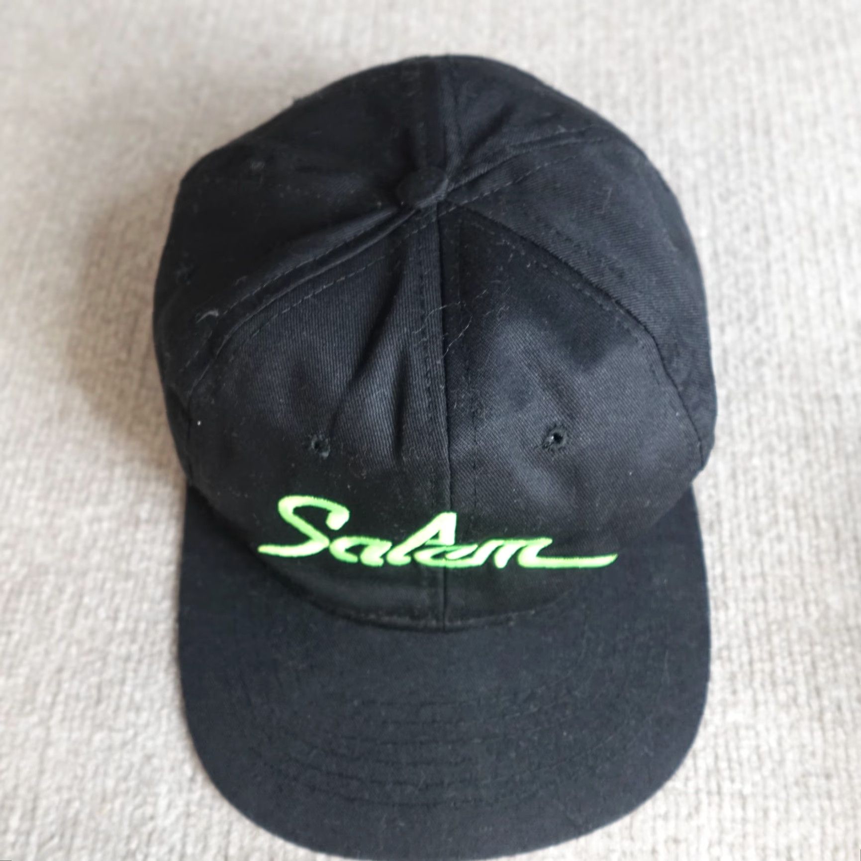 Vintage VINTAGE Salem Cigarettes Hat Black Snapback Embroidered 1992 Baseball Cap Men's One Size Adjustable Cotton Black Hat Size ONE SIZE - 7 Thumbnail