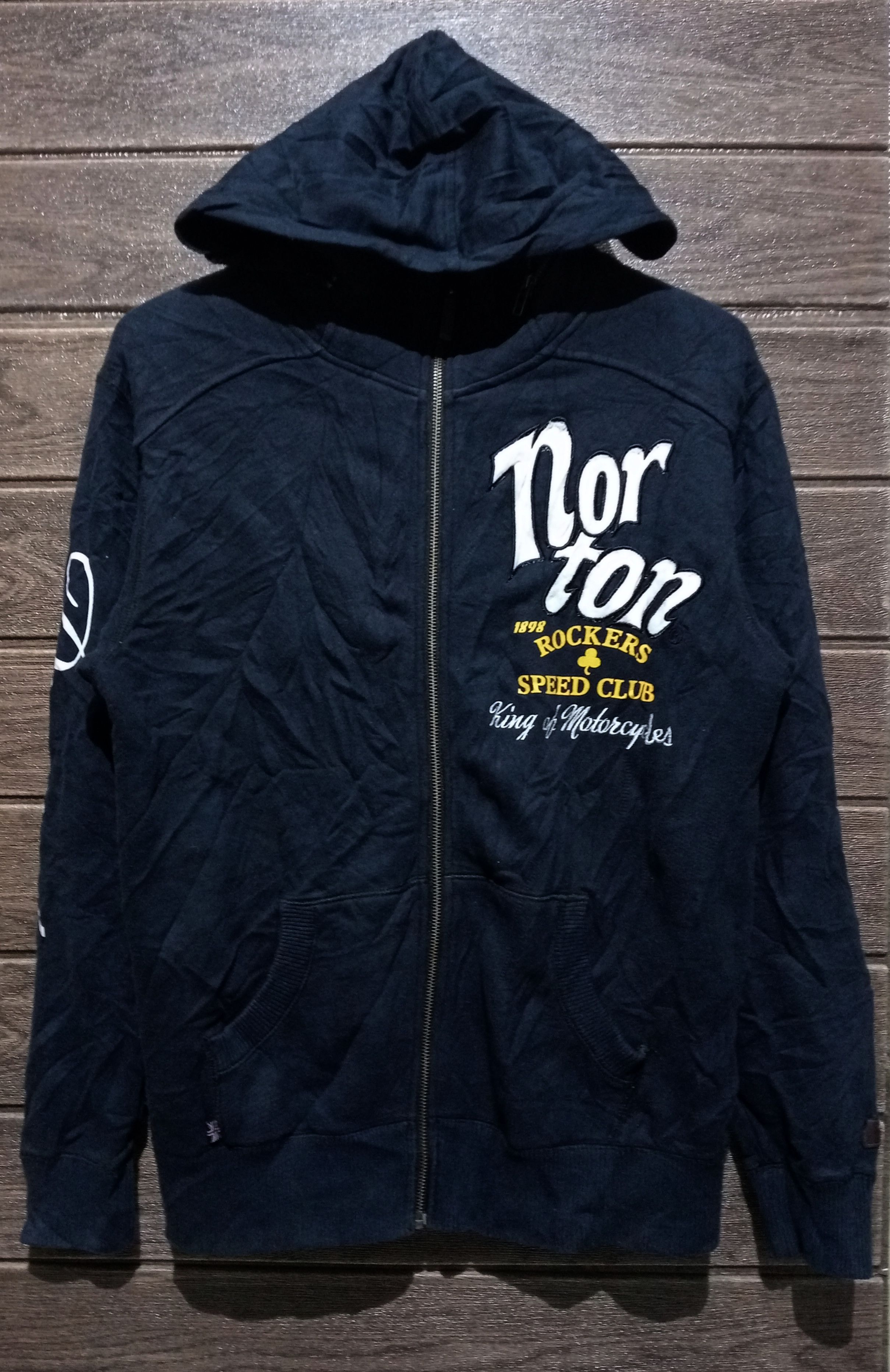Norton Vintage Norton Motorcycles Speed Club Pullover Zipper Hoodie Size US L / EU 52-54 / 3 - 8 Thumbnail