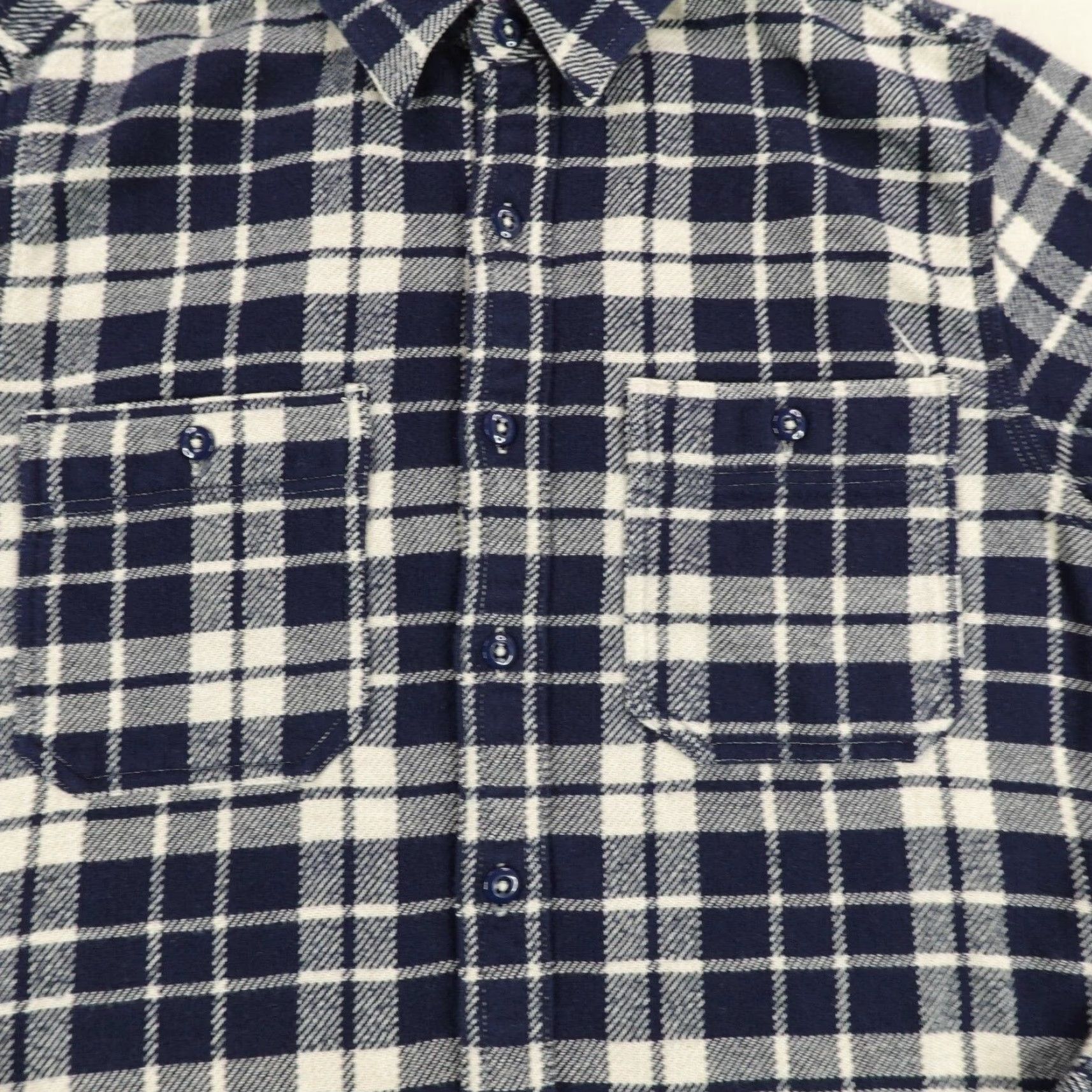 Wallace & Barnes VINTAGE Wallace & Barnes Shirt Mens Small Blue Plaid Flannel Button-Up Classic Outdoor Size US S / EU 44-46 / 1 - 3 Thumbnail