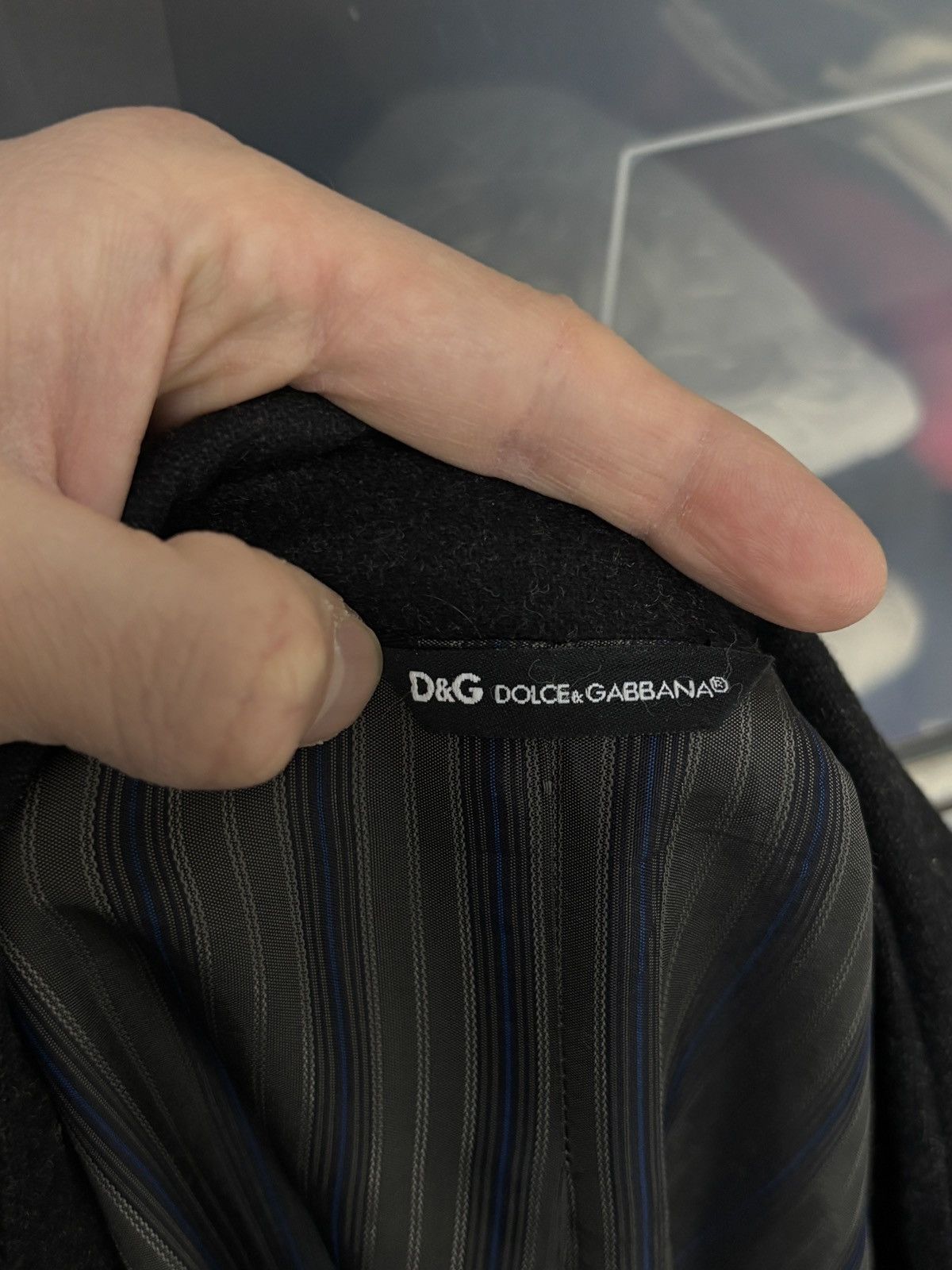 Dolce & Gabbana Dolce & Gabbana Vintage Dark Gray Wool Blazer Jacket Size US L / EU 52-54 / 3 - 7 Thumbnail