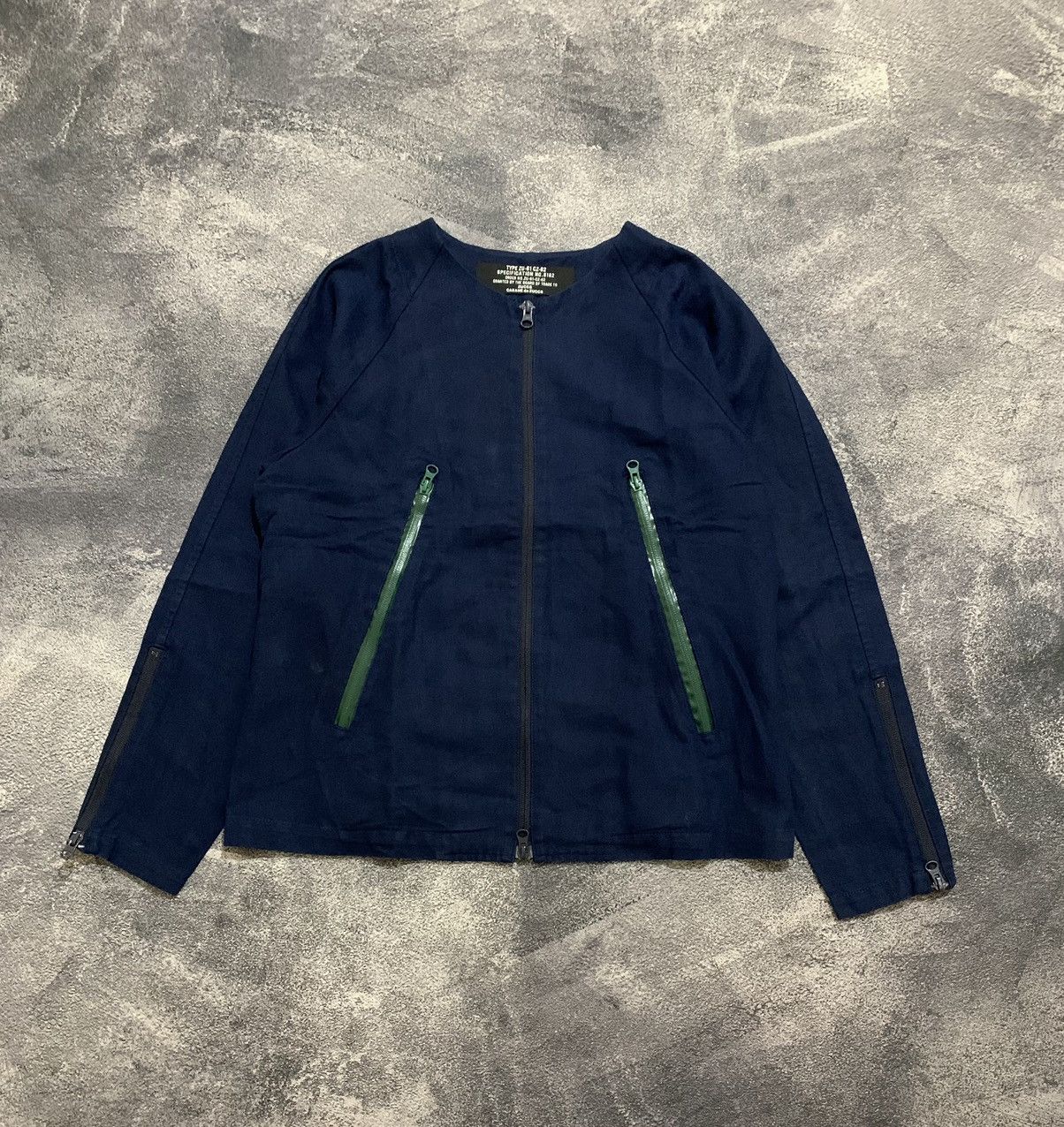 image of Cabane De Zucca Type Zu-61 Jacket in Navy, Women's (Size XL)