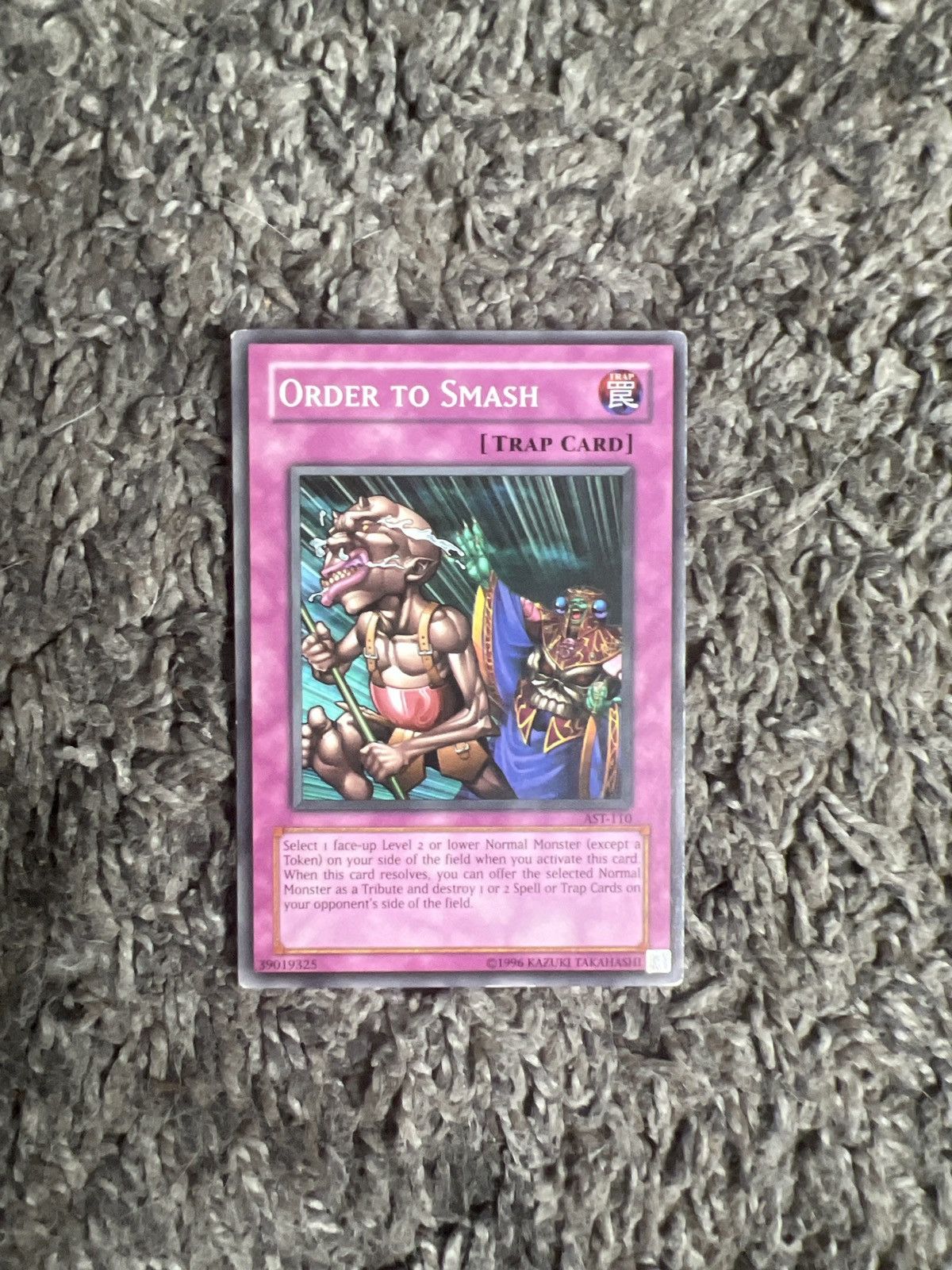 Vintage 1996 Konami Yu-Gi-Oh! Order To Smash Card Size ONE SIZE - 1 Thumbnail
