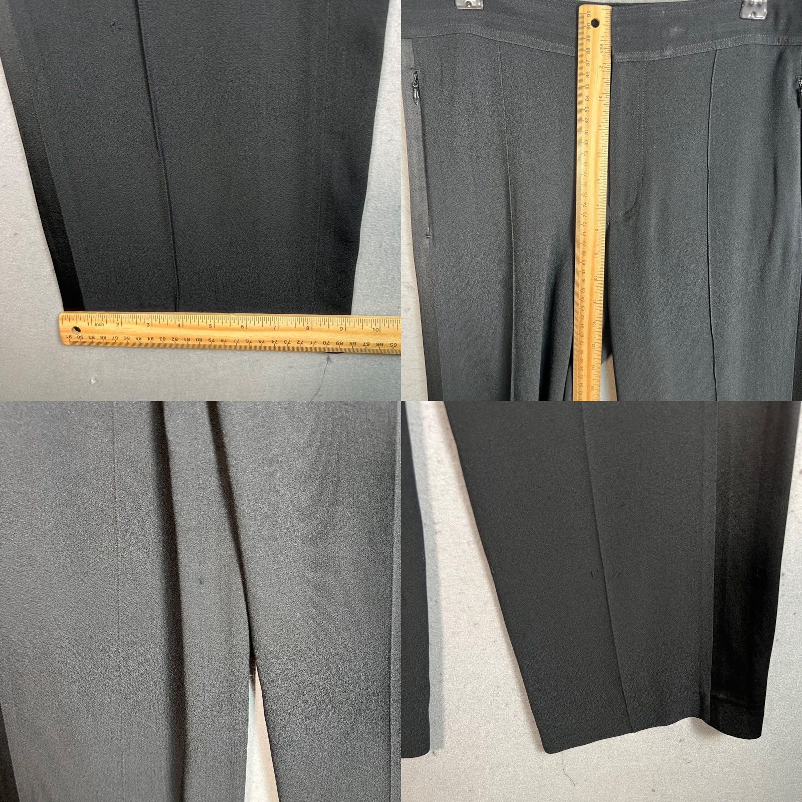 Club Monaco Club Monaco Women's Dress Pants Black Wide-Leg Size 2 Acetate/Viscose Size 26" / US 2 / IT 38 - 8 Thumbnail