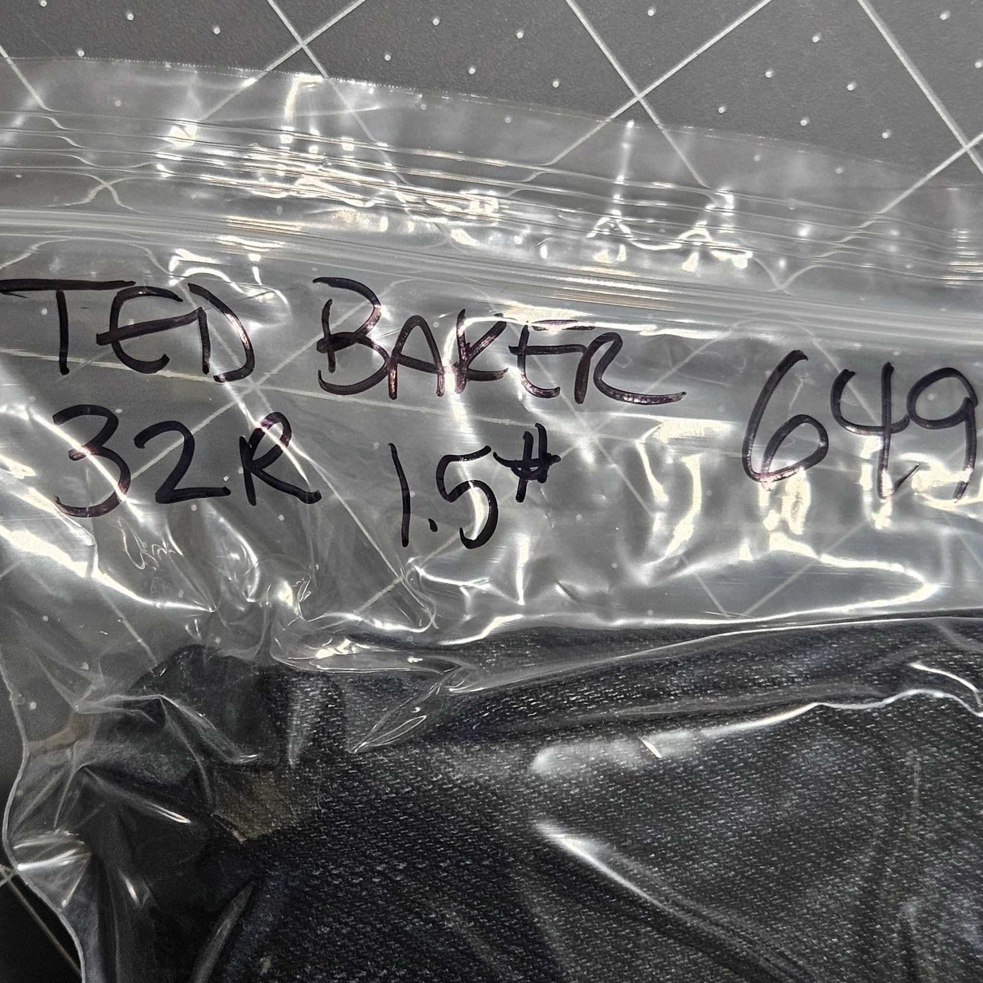 Ted Baker Ted Baker 32R Men Black Denim Jeans Straight Fit Tinned Sard Size US 32 / EU 48 - 8 Thumbnail