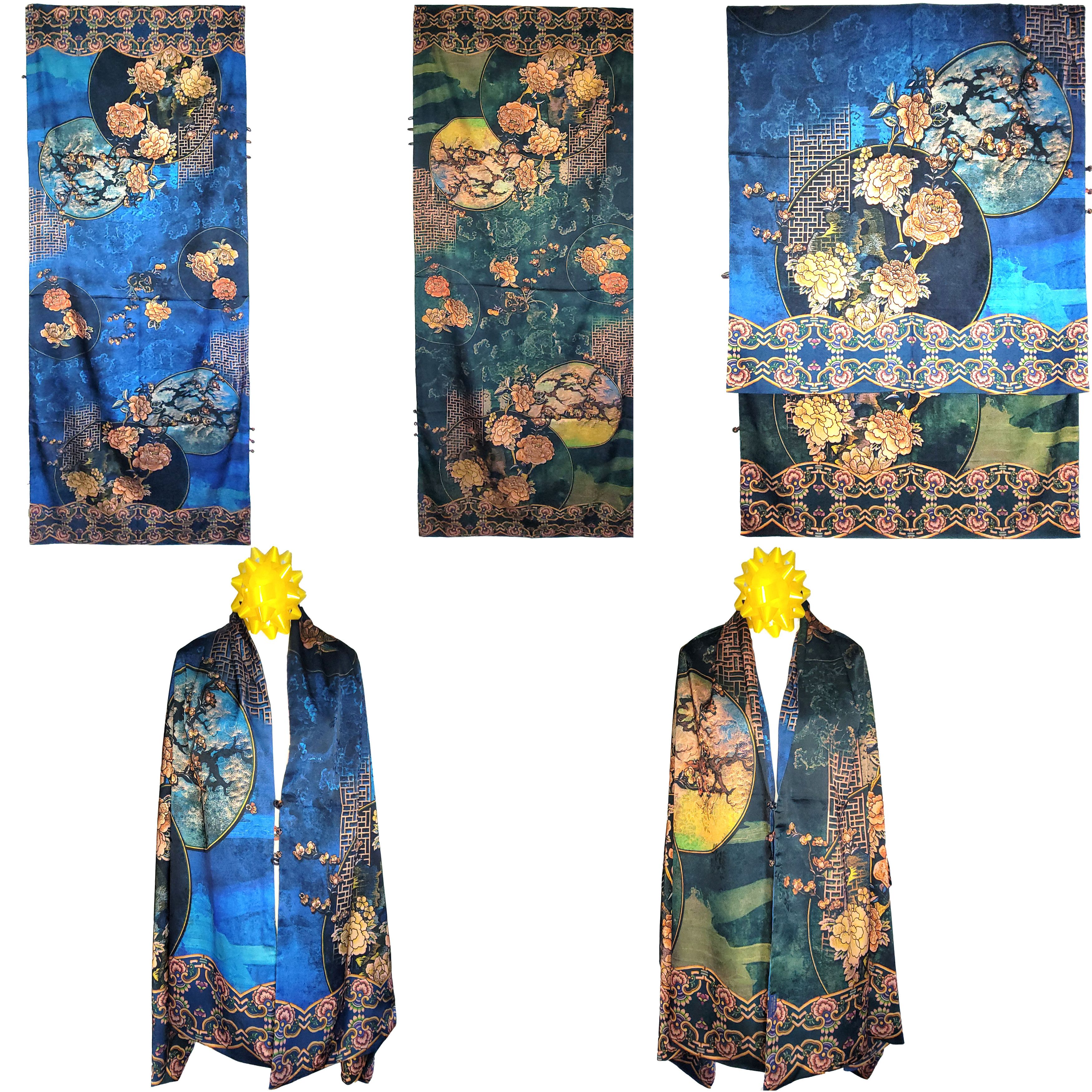 Other NWT Double-Sided Double-Layer Long Silk Scarf 27"x70" PK5987 Size ONE SIZE - 1 Thumbnail