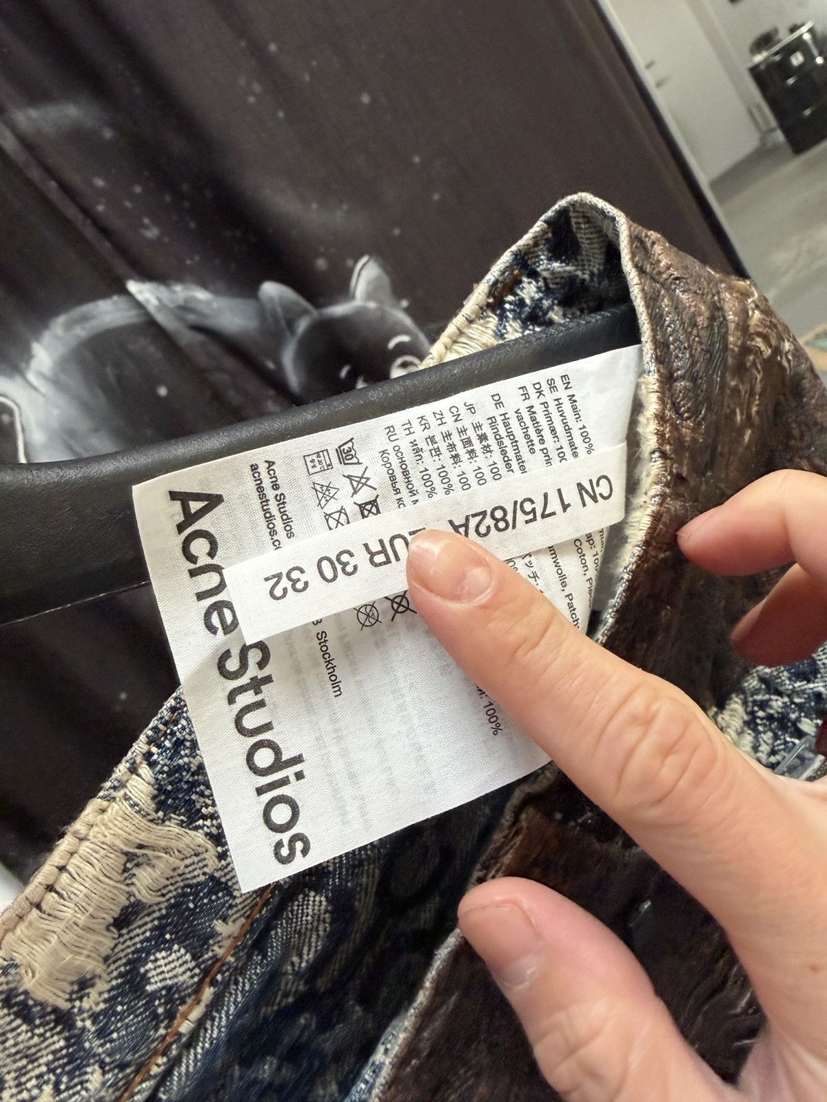 Acne Studios Acne Studios Monogram Distressed Denim Size US 30 / EU 46 - 7 Thumbnail