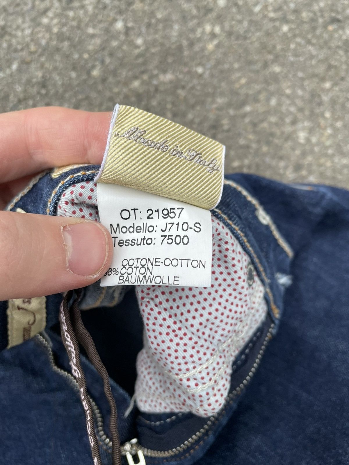 20471120 × Vintage Jacob Cohen Flared Denim Dark Blue Jeans Size 26 Size 26" / US 2 / IT 38 - 9 Thumbnail