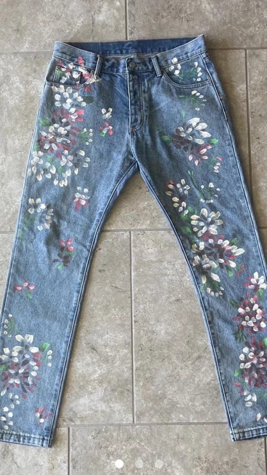 MNML MNML floral jeans | Grailed