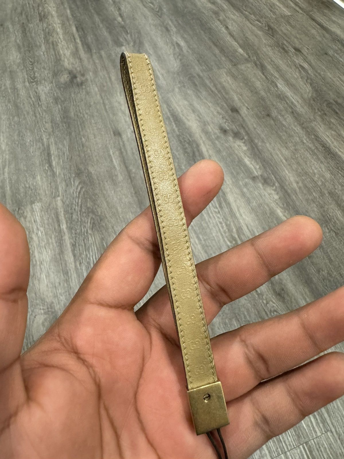 Gucci Gucci Monogram Leather Keychain Strap Charm Tan leather Size ONE SIZE - 5 Thumbnail