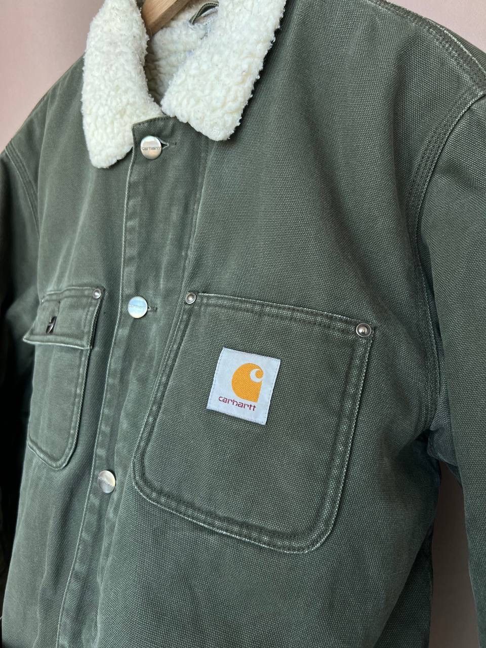 Carhartt Carhartt Men's Denim Fairmount Coat Sherpa Lined Size M Size US M / EU 48-50 / 2 - 9 Thumbnail
