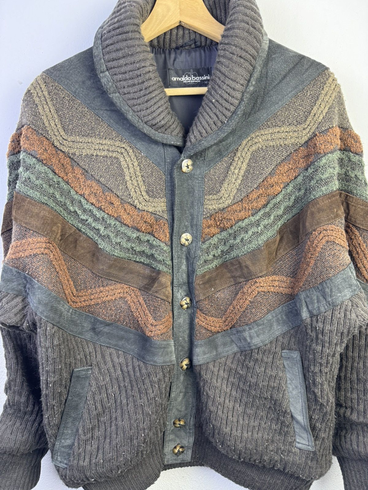 Designer Vintage Arnaldo Bassini Nice Design Jacket Size US M / EU 48-50 / 2 - 5 Thumbnail