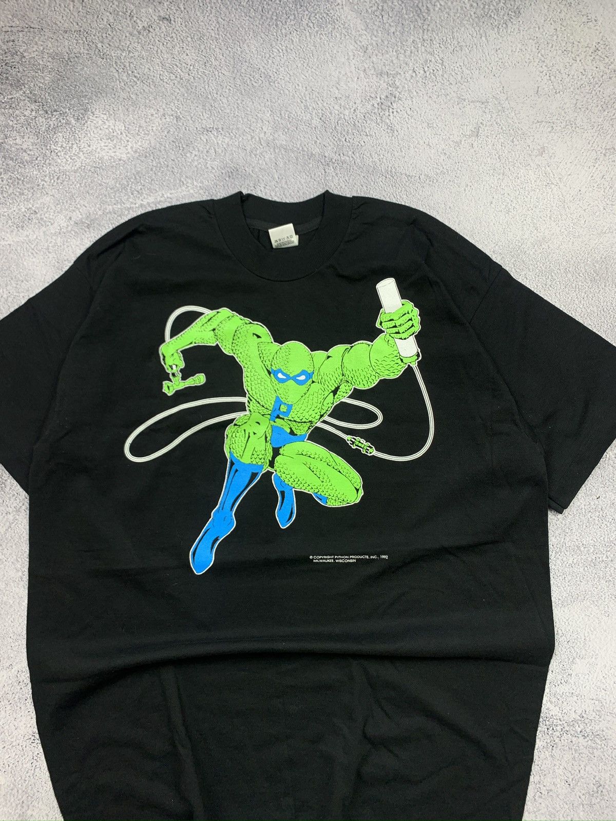 Fruit Of The Loom Vintage 1992 Python Man XL T Shirt Rare Comic Retro Tee Size US XL / EU 56 / 4 - 4 Thumbnail