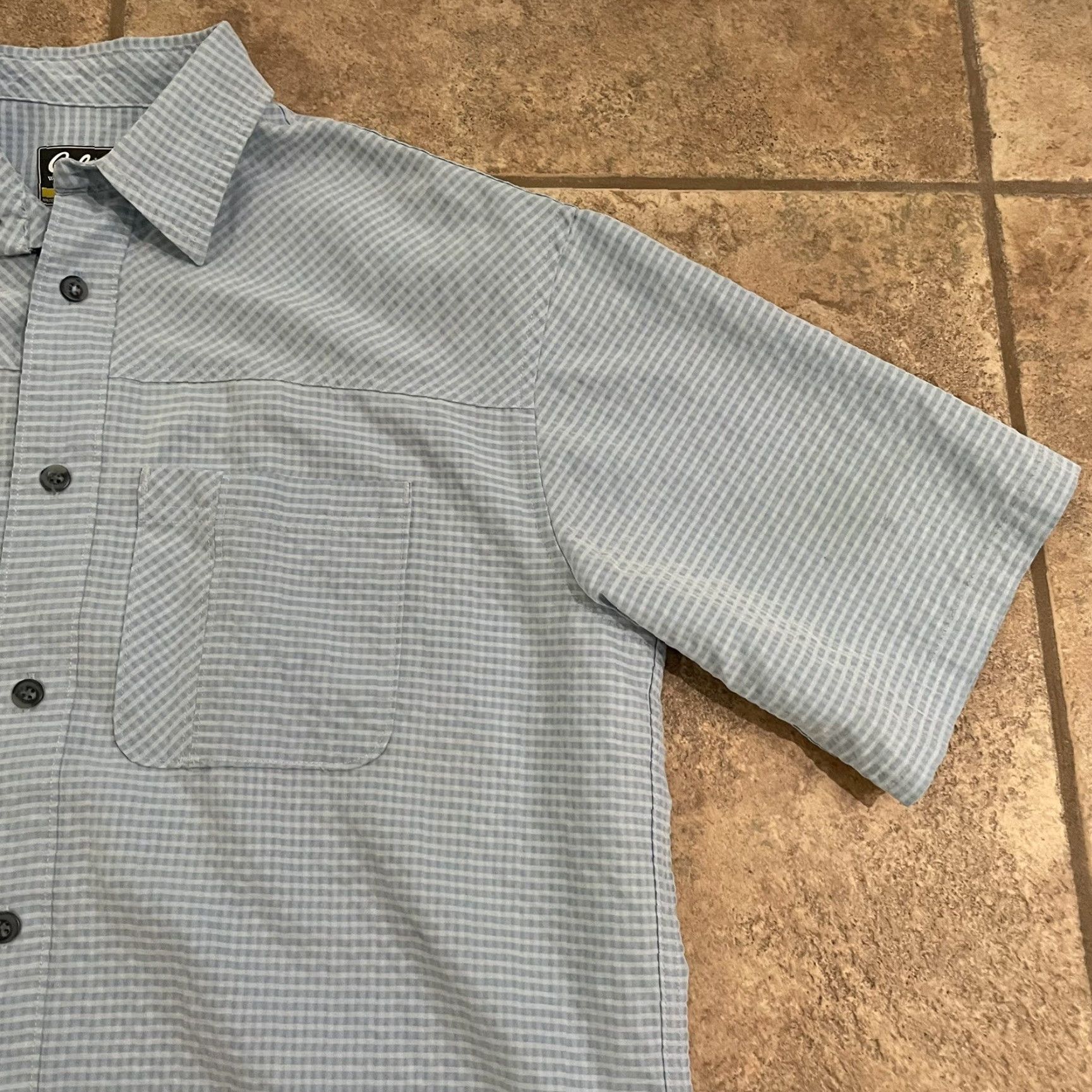 Vintage CABELA'S Modal Blend Blue Striped Button-Up Shirt Mens Size M Size US M / EU 48-50 / 2 - 2 Thumbnail
