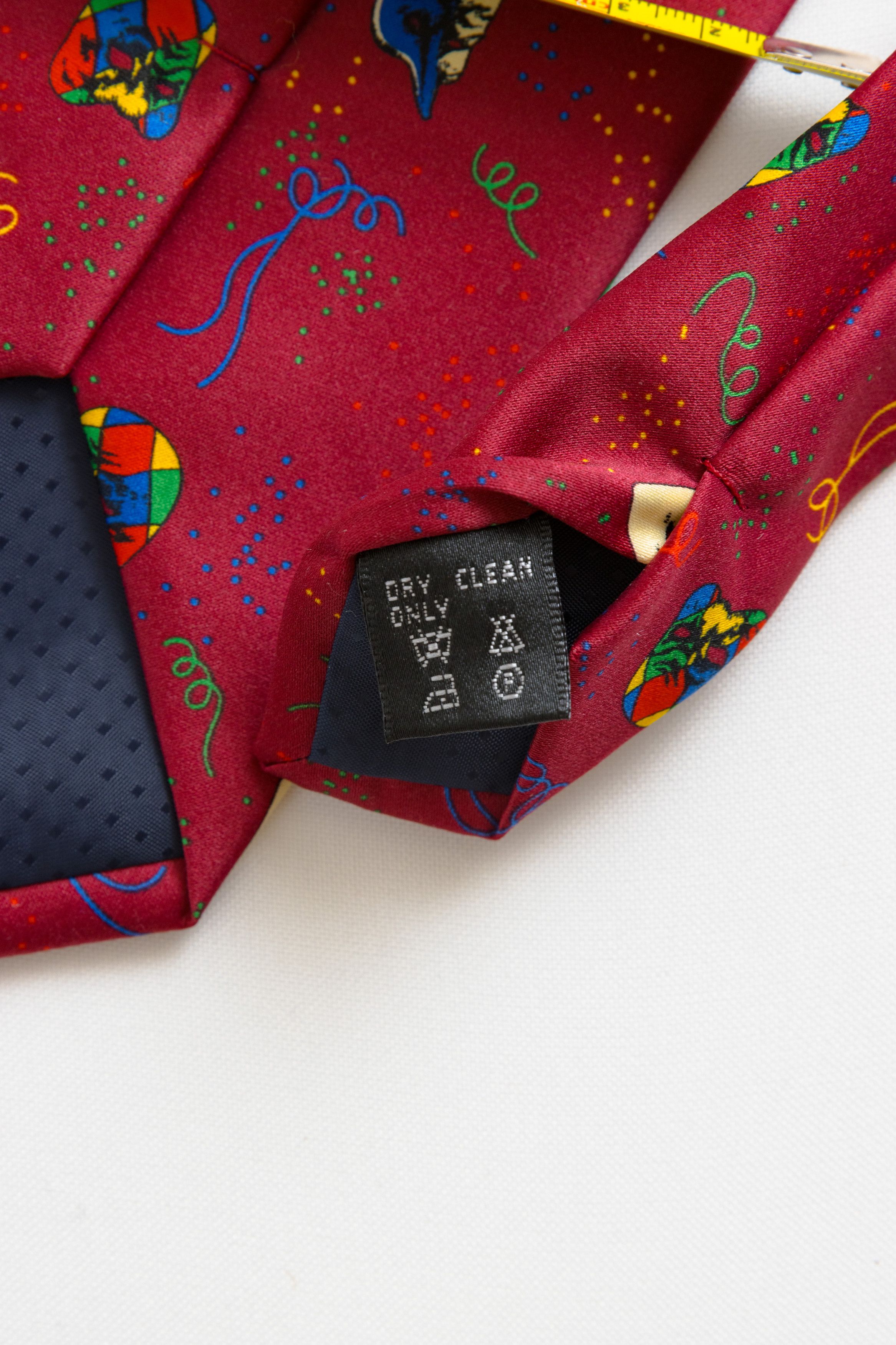 Vintage man Tie abstract pattern print necktie retro silk tie 041 Size ONE SIZE - 7 Thumbnail
